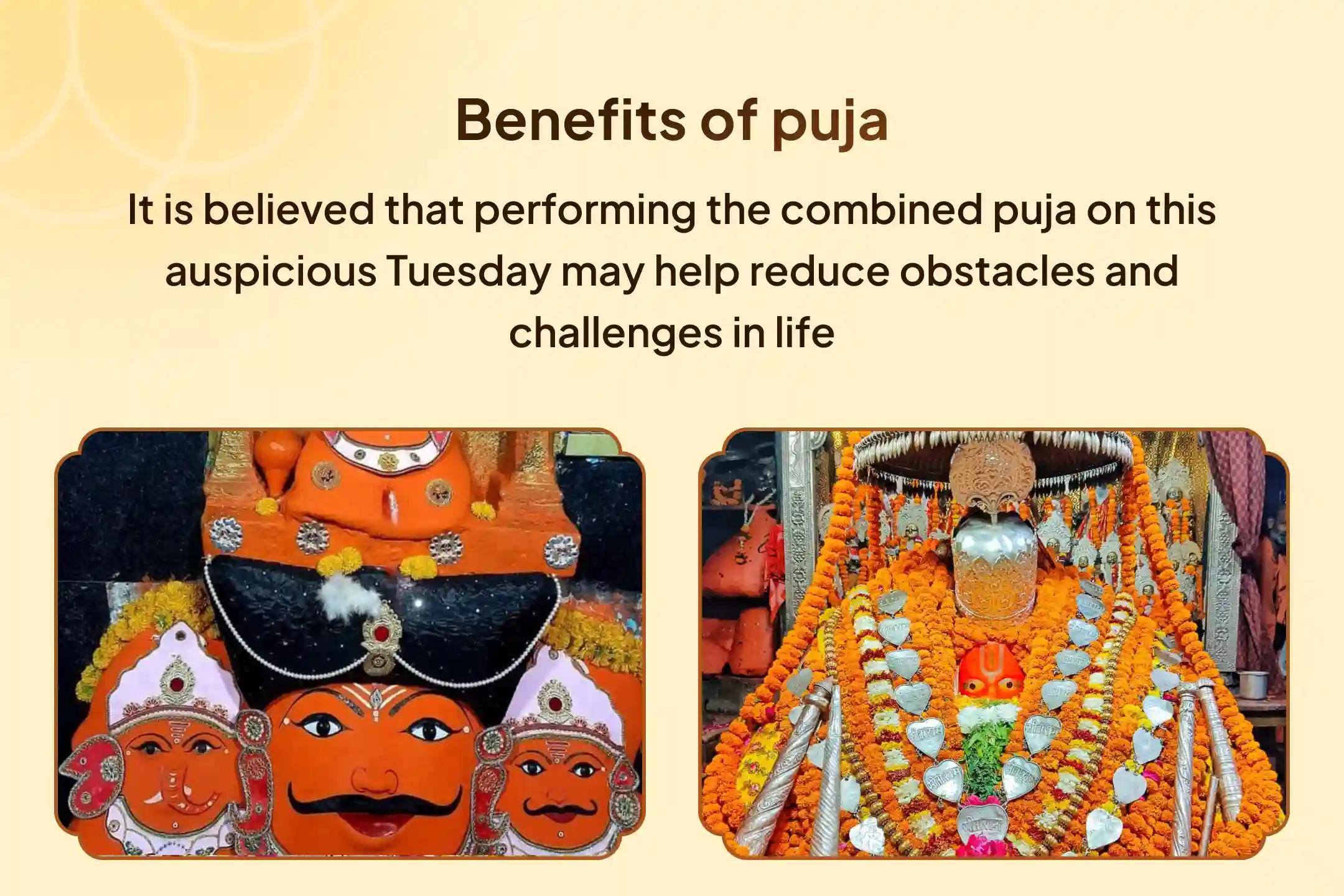  🌿 On this sacred Tuesday, participate in the rituals at Shri Hanuman Garhi Temple and Shri Navgrah Shani Temple and experience relief from life’s obstacles through the blessings of Sankat Mochan Hanuman Ji 🔥
