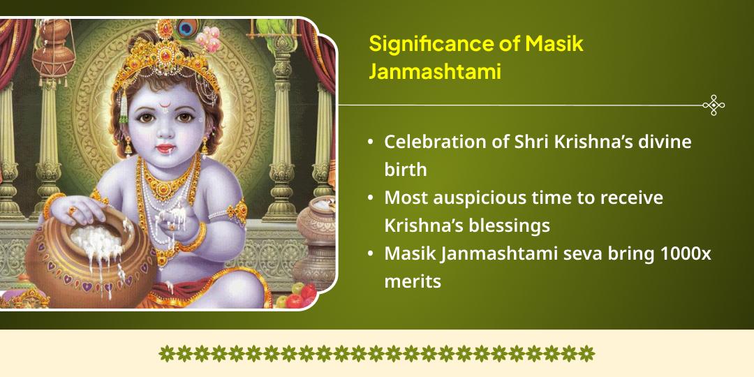 Masik Janmashtami Vrindavan Krishna 3 Temple Makhan-Mishri Bhog