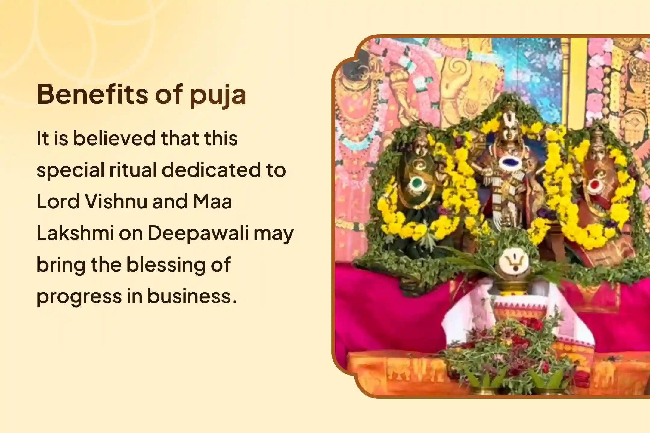✨In Tirupati, receive the divine blessings of immense wealth and prosperity through the Diwali Special 11 Brahmin Puja dedicated to Lord Venkateswara, the incarnation of Lord Vishnu, and Maa Lakshmi. ✨