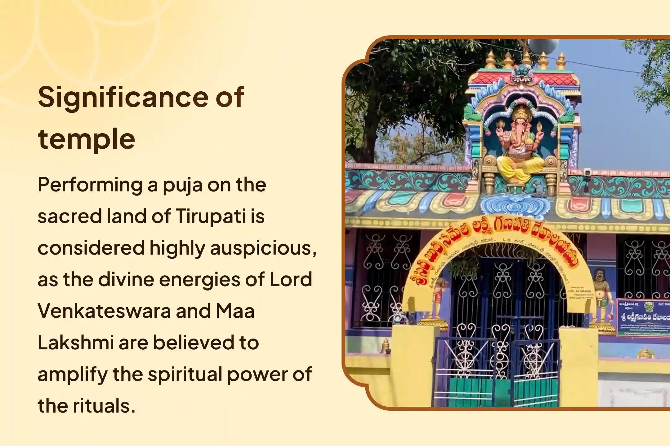 ✨In Tirupati, receive the divine blessings of immense wealth and prosperity through the Diwali Special 11 Brahmin Puja dedicated to Lord Venkateswara, the incarnation of Lord Vishnu, and Maa Lakshmi. ✨
