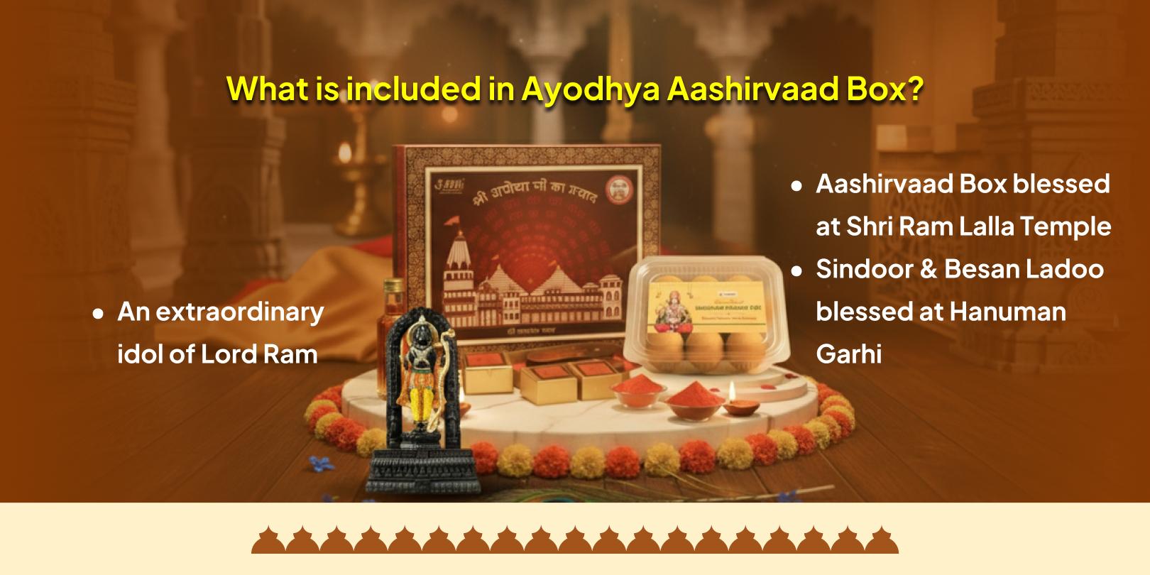 Diwali Mahotsav Ayodhya blessed Sampoorna Aashirvaad Box Delivery
