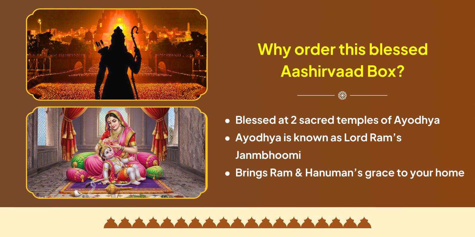 Diwali Mahotsav Ayodhya blessed Sampoorna Aashirvaad Box Delivery