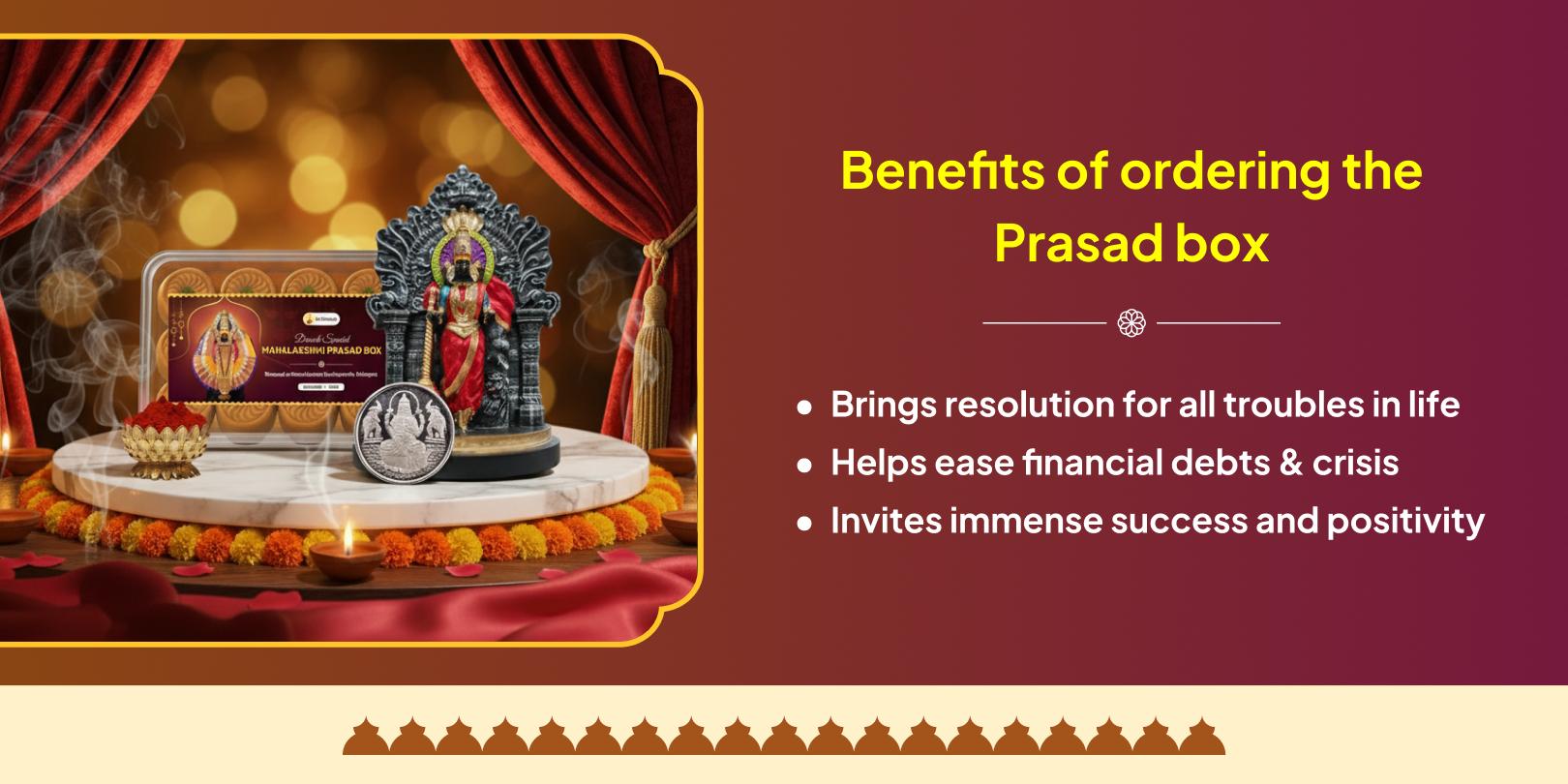 Diwali Mahotsav Mahalakshmi Shaktipeeth blessed Silver Coin & Prasad Delivery