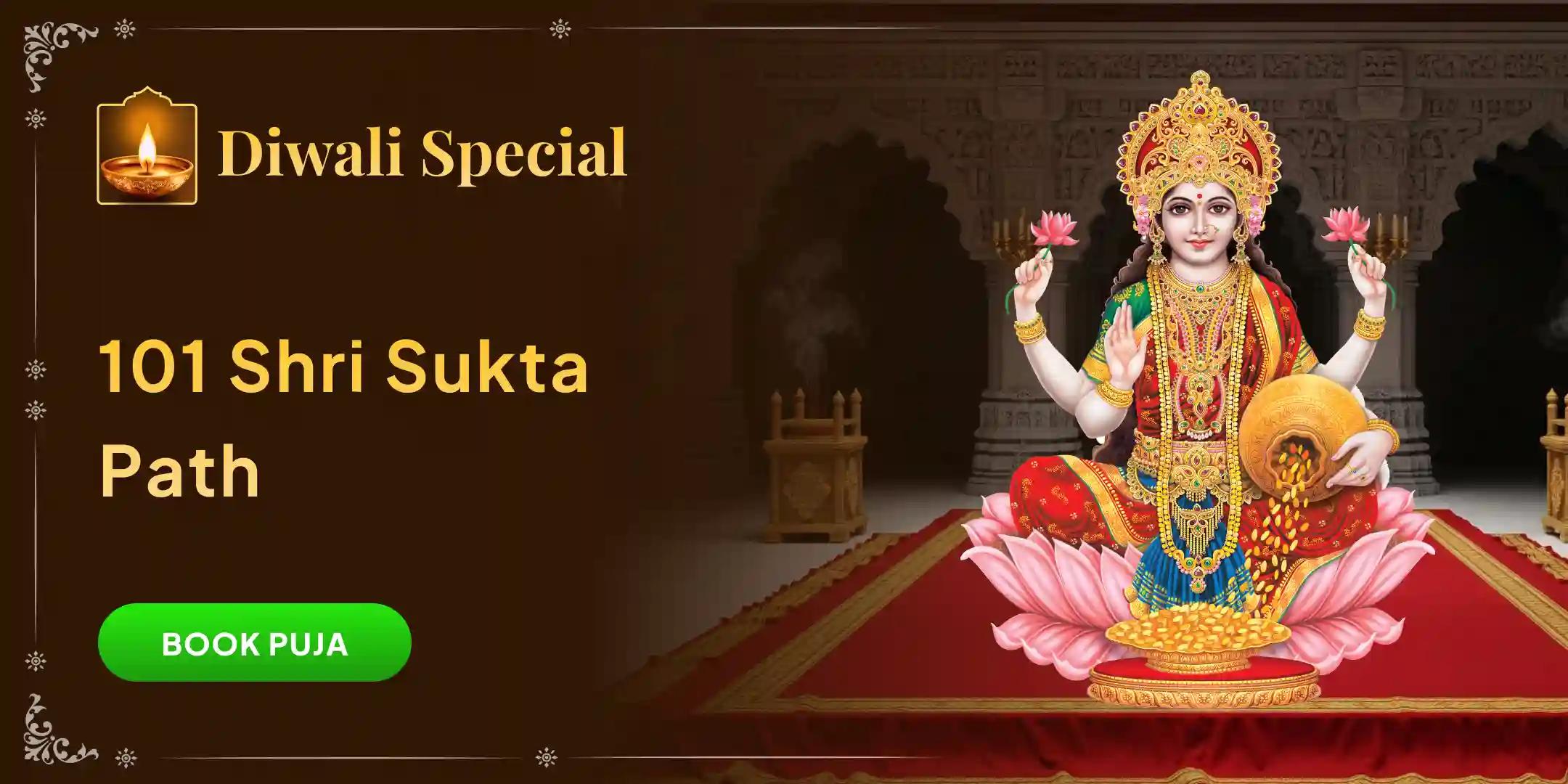 101 Sri Sukta Path and Shodashopachara Mahalakshmi Puja