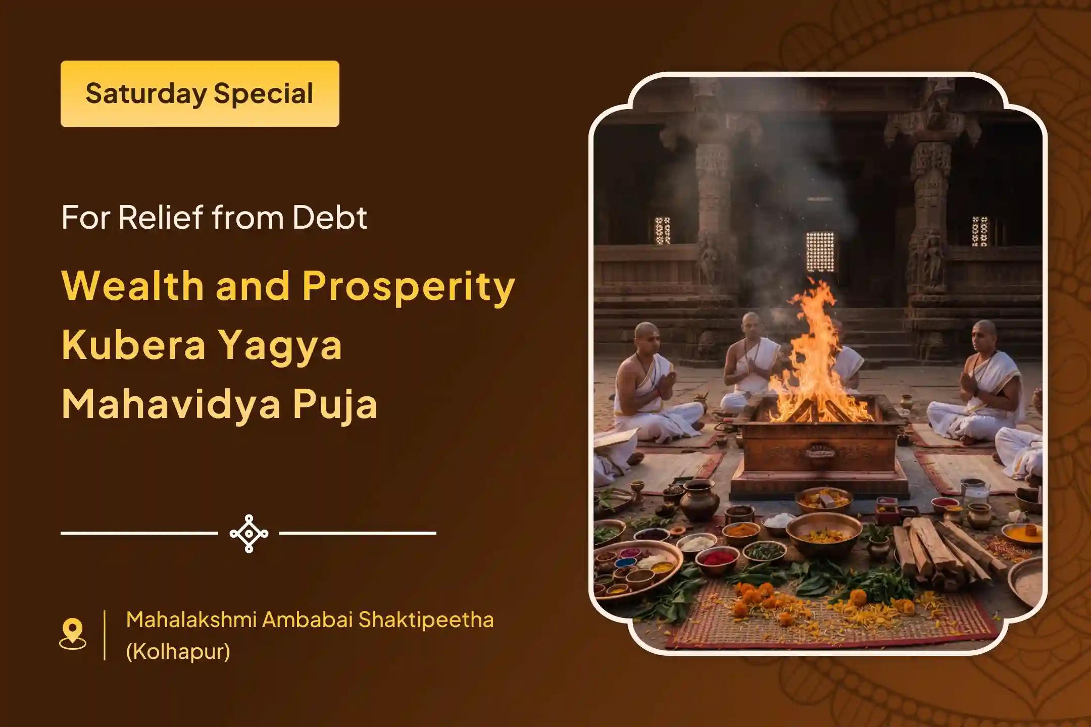 💰✨ Join the Maa Kamala Mahavidya Puja with Wealth & Prosperity Kubera Yagya on the auspicious day of Dhanteras for relief from debt and blessings of lasting wealth 🙏🪔