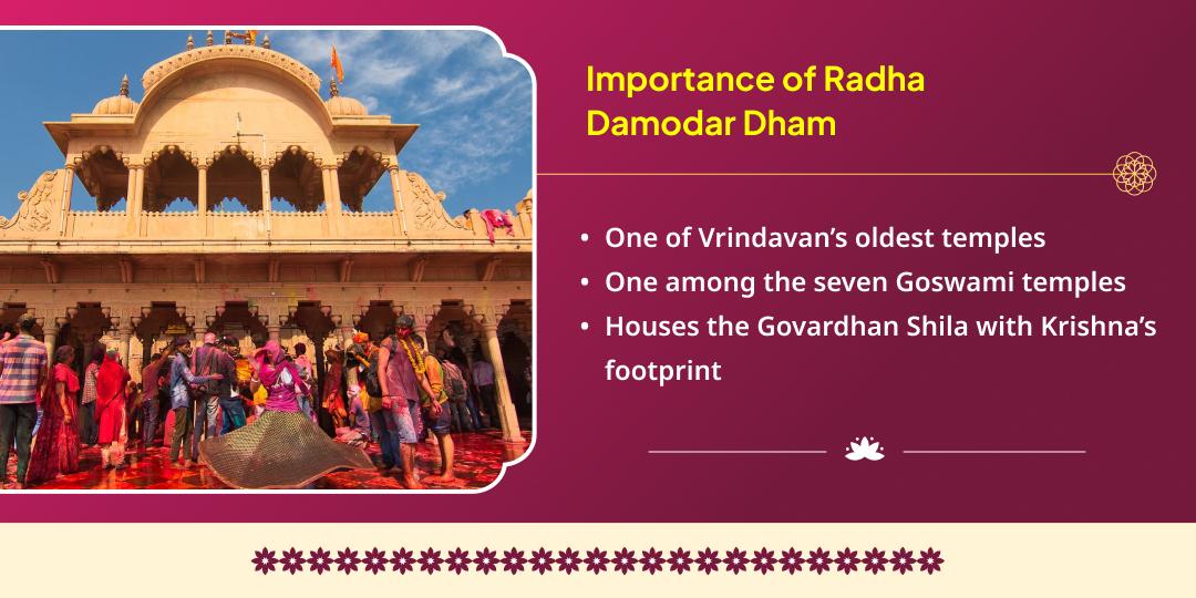 Govardhan Puja Vrindavan Radha Damodar Chadhava & Govardhan Sheela Deepdaan