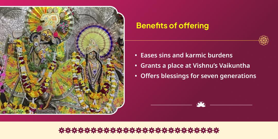 Govardhan Puja Vrindavan Radha Damodar Chadhava & Govardhan Sheela Deepdaan