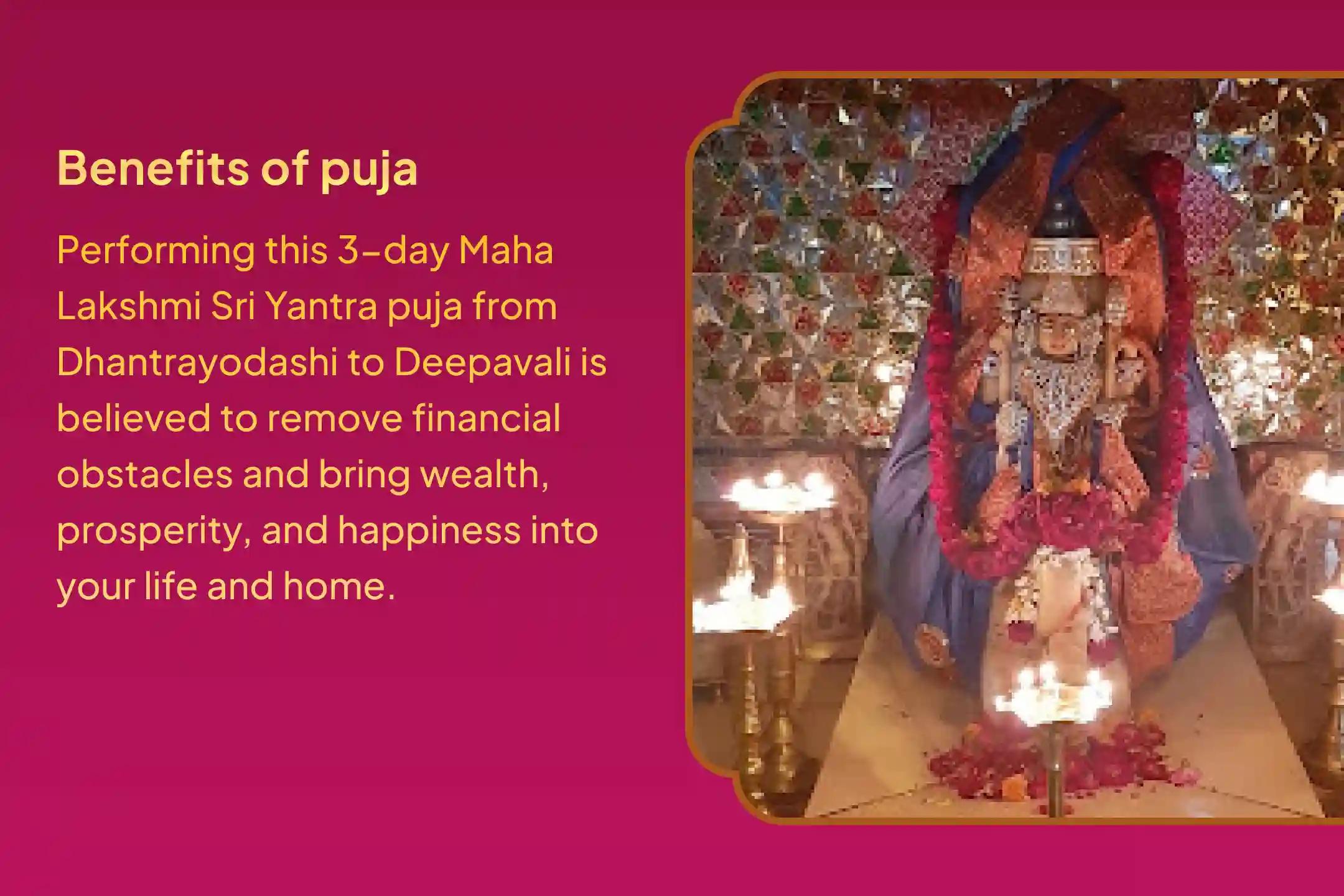 Participate in the 51 Brahmins 3-day - 11 Lakhs Beej Mantra Sri Yantra energization special to get energised Mahalakshmi Sri Yantra delivered home for relief from debts and to bring prosperity to your home