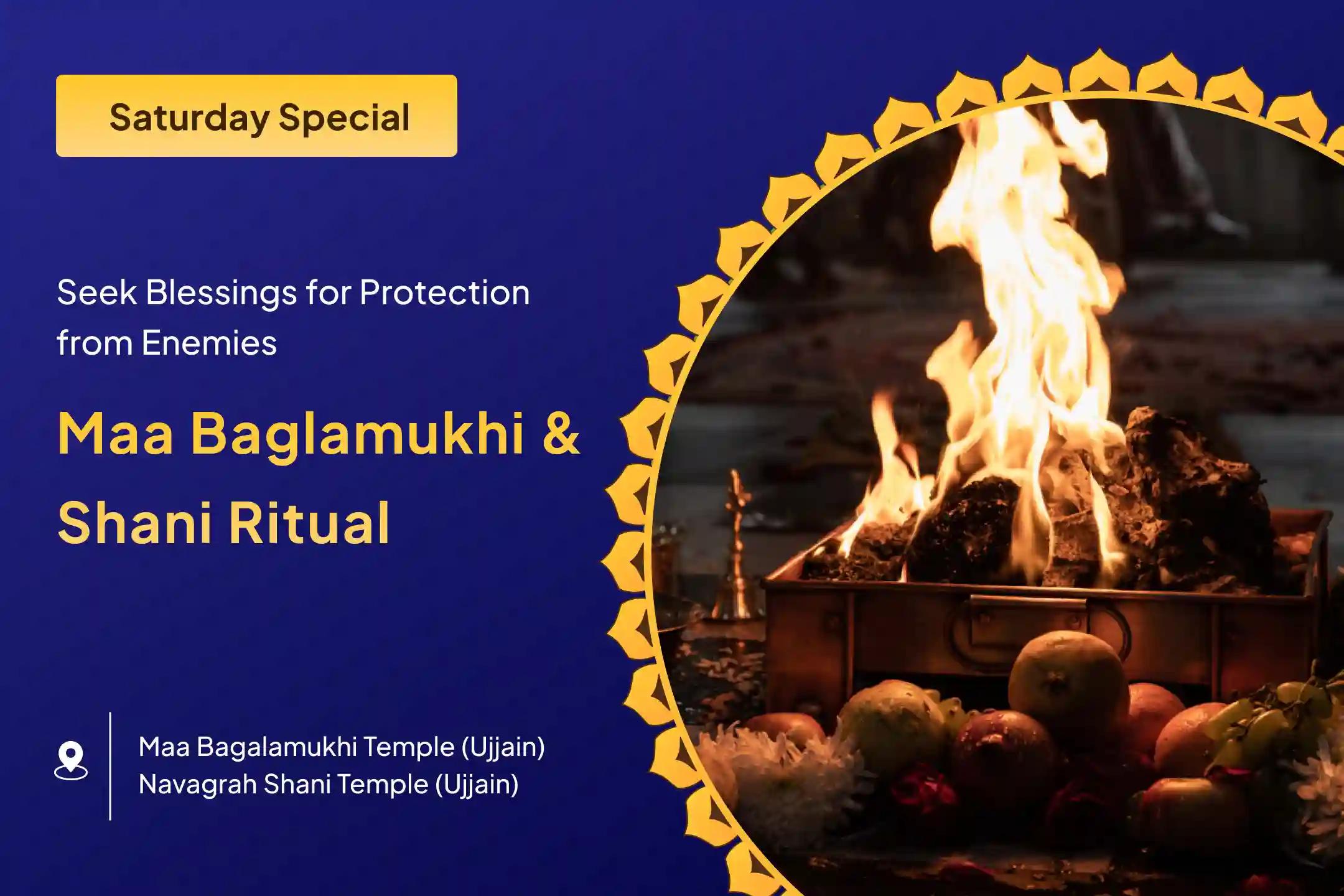 ⚖️ To receive blessings of victory over enemies and success in judicial matters, seek refuge in Maa Baglamukhi and Lord Shani 🙏🔱