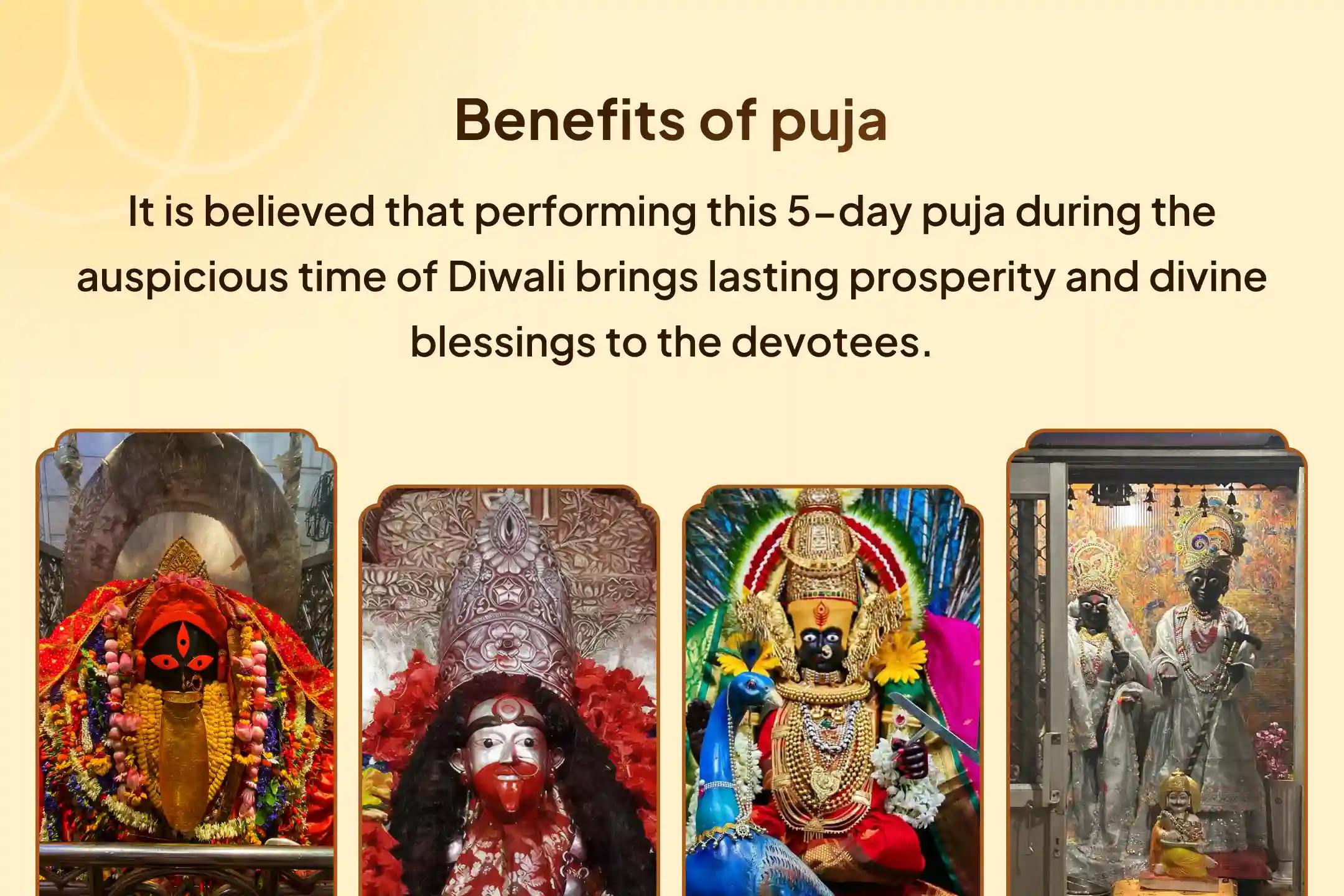 🕉️ Receive Divine Blessings of Prosperity from the Divine Festival across 3 Shaktipeeths and 2 Major Pilgrimage Sites for 5 Days from Dhanteras to Bhai Dooj 🕉️