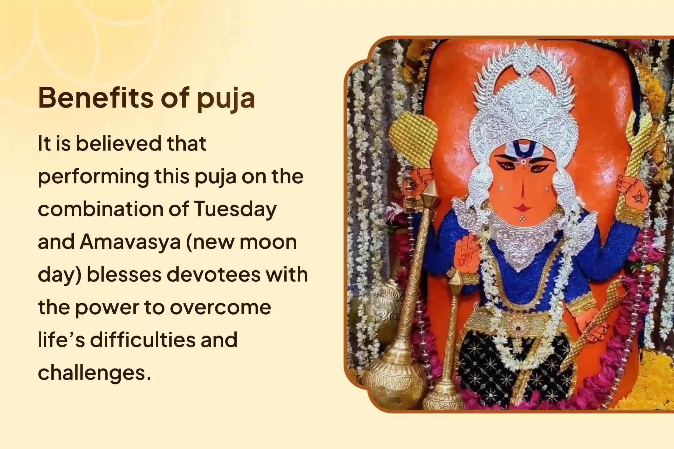 Receive unwavering courage to overcome obstacles through the most powerful Hanuman ritual on the confluence of Tuesday and Amavasya