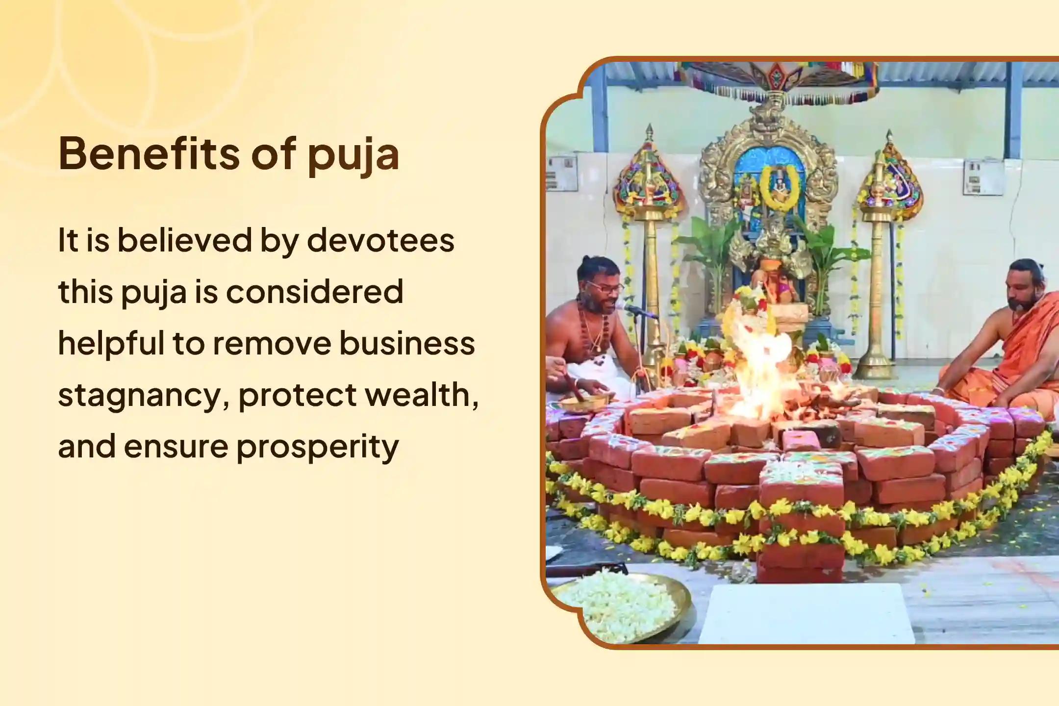 😔 Is your business stuck in a cycle of effort without success and growth? This special puja unites the blessings of ultimate fortune and its divine protector.