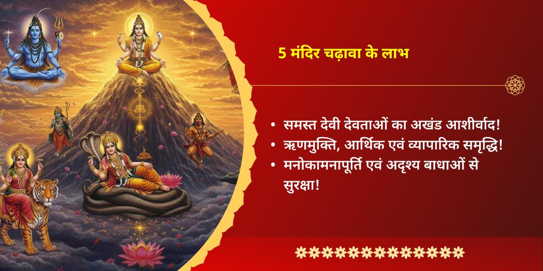 दिवाली 2025 लक्ष्मी-गणेश, श्रीराम-हनुमान एवं कुबेर 5 देव चढ़ावा