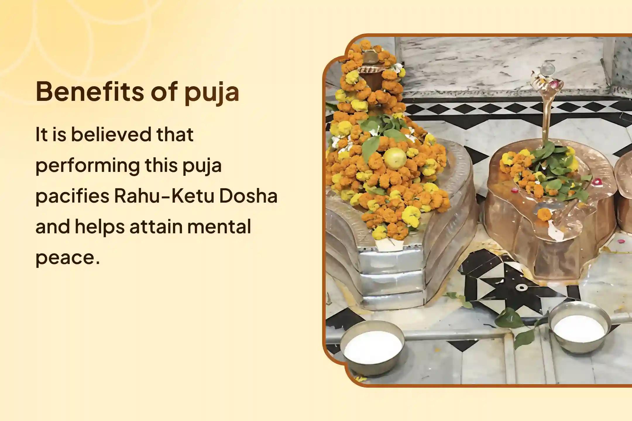 ✨ Align with cosmic energies through the Rahu Nakshatra Kaal Sarp Mukti Special, performing Kaal Sarp Dosh Shanti Puja and Shiv Rudrabhishek to attain fearlessness and mental stability