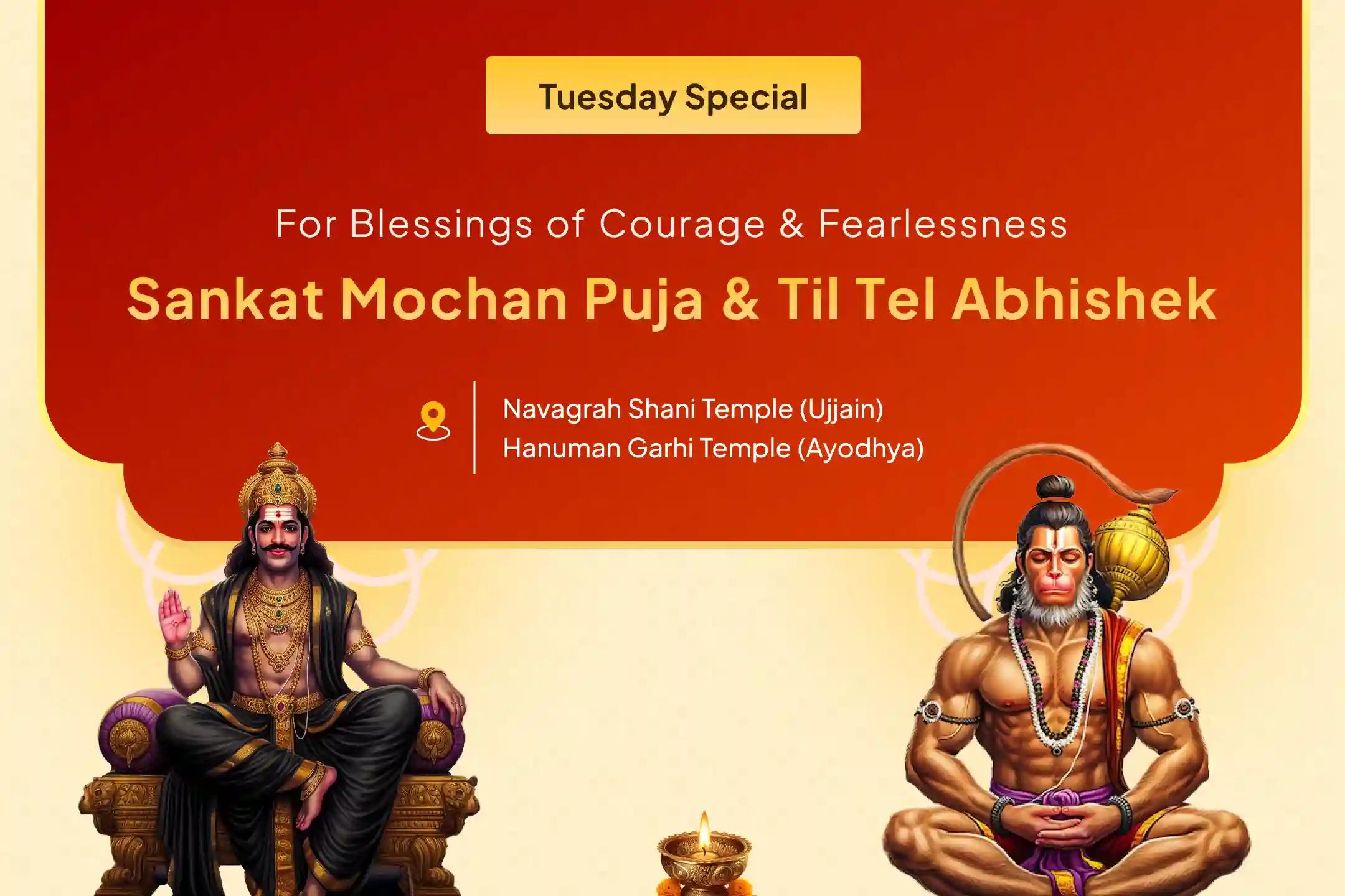 Let Shani’s lessons and Hanuman’s blessings awaken divine strength within you. Be a part of this combined puja that brings blessings of fearless strength and lasting stability ✨