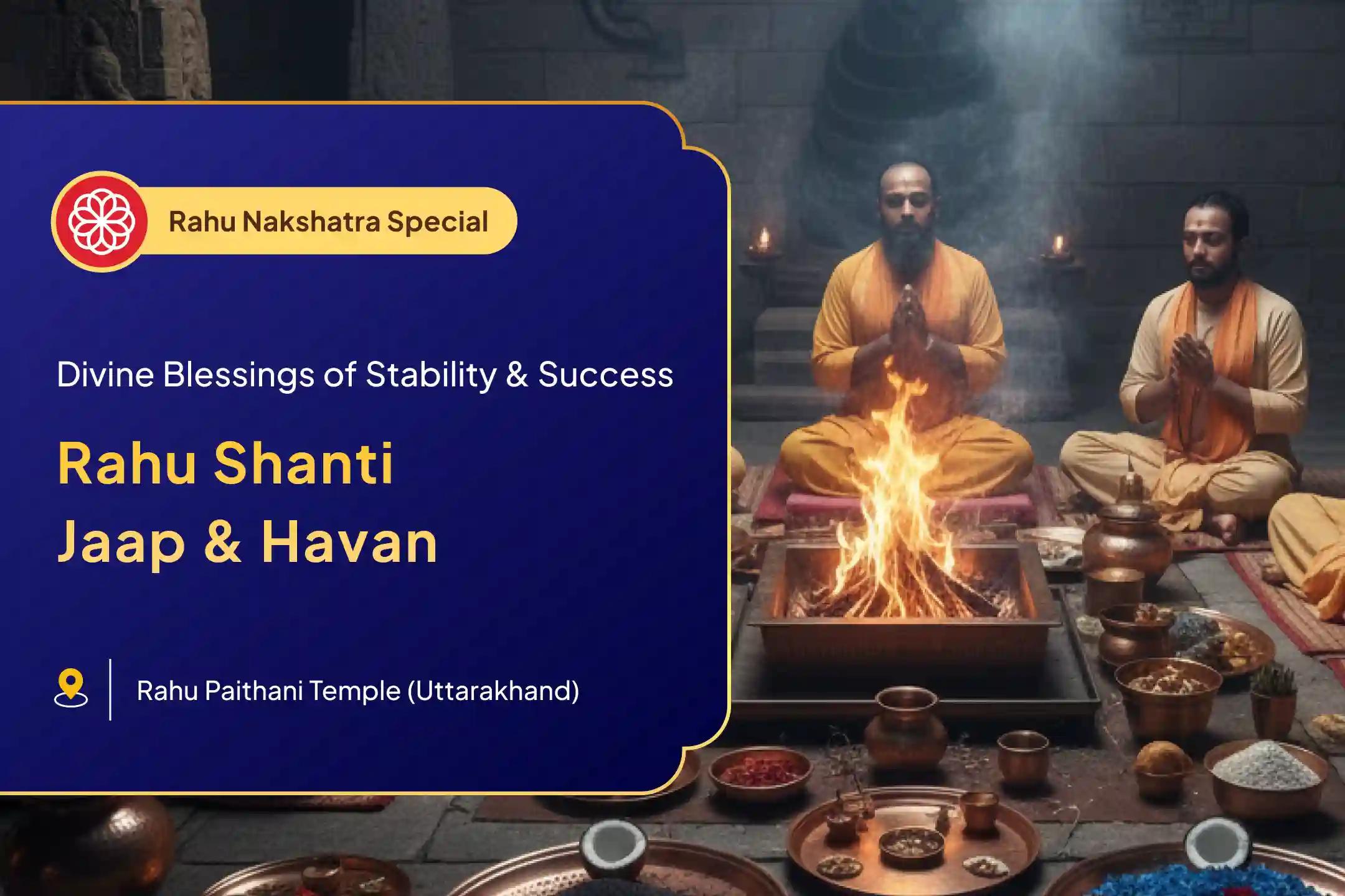 🤯 Struggling with mental unrest due to wrong decisions? Get blessings of stability and success through Rahu Shanti Jaap and Havan during the Swati Nakshatra 🌌🧘‍♂️
