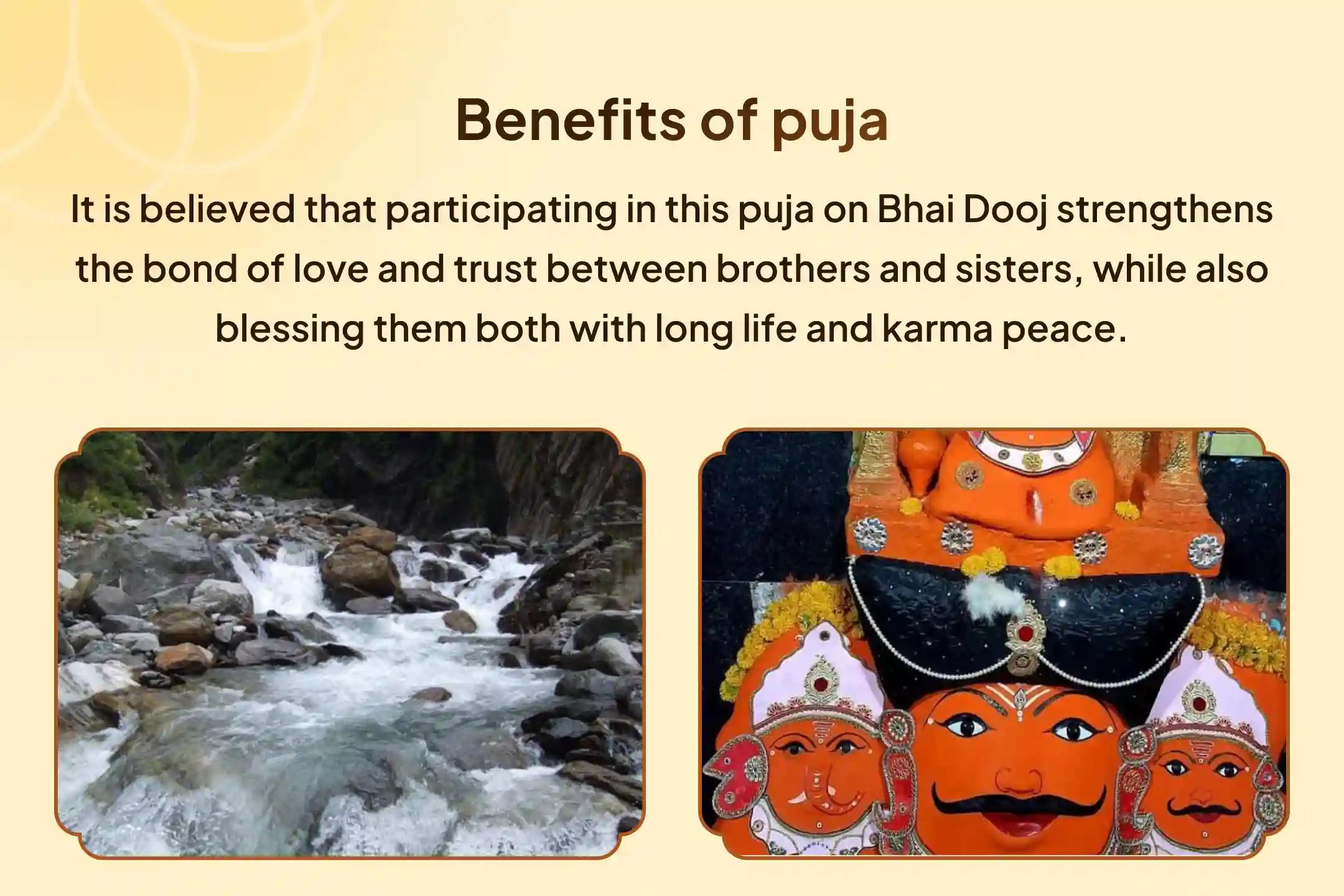 🌼 On the auspicious occasion of Bhai Dooj, join us for these sacred and powerful rituals at Shri Yamunotri Dham and Shri Navagraha Shani Temple in Ujjain, for blessings of longevity and karmic peace for your brother 🙏✨