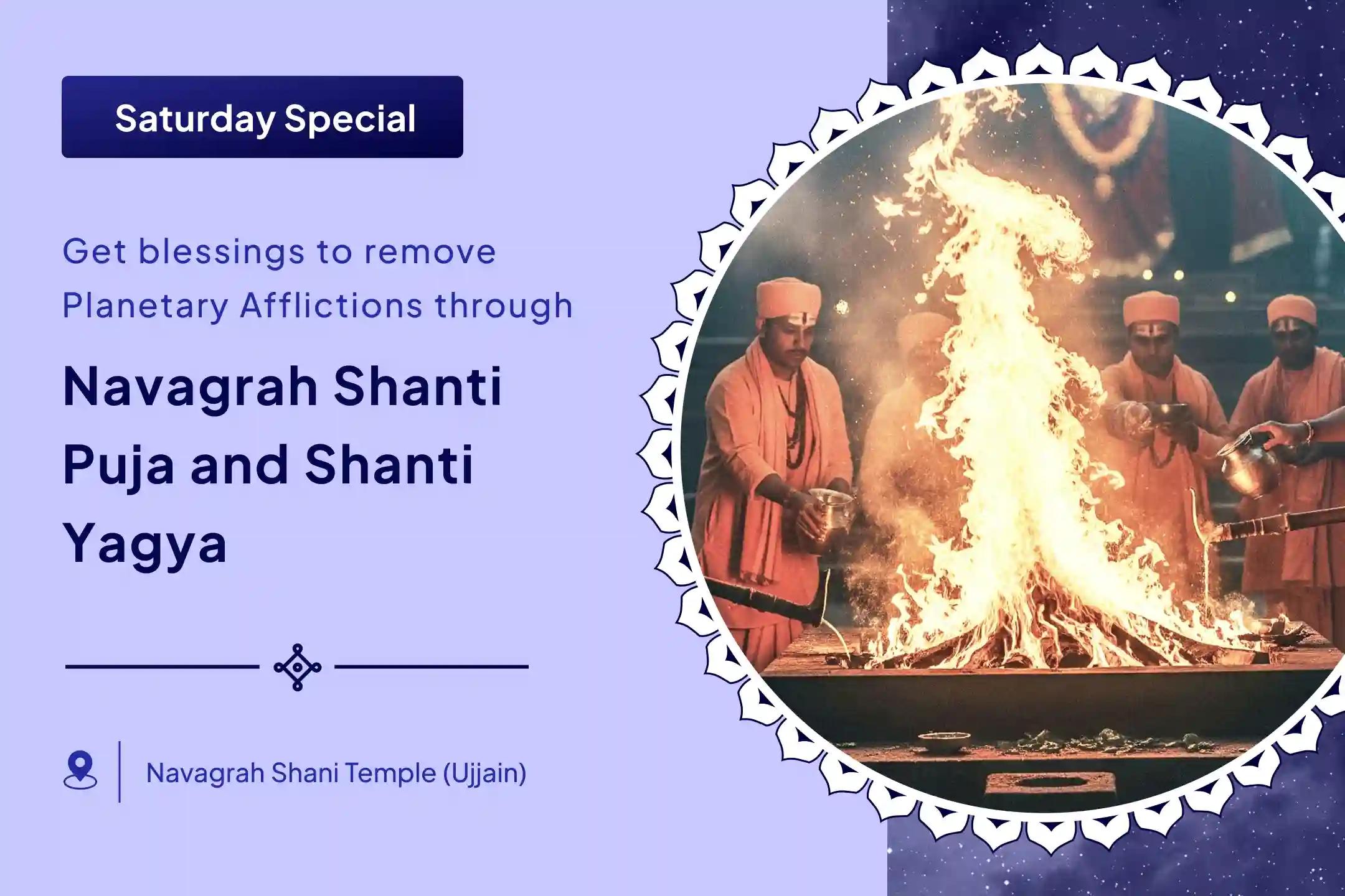 ✨ Shanivar Shani Nakshatra Special - Experience Navagraha Harmony with Shani Tel Abhishek and Paap Graha Shanti Yagya for Complete Planetary Relief.