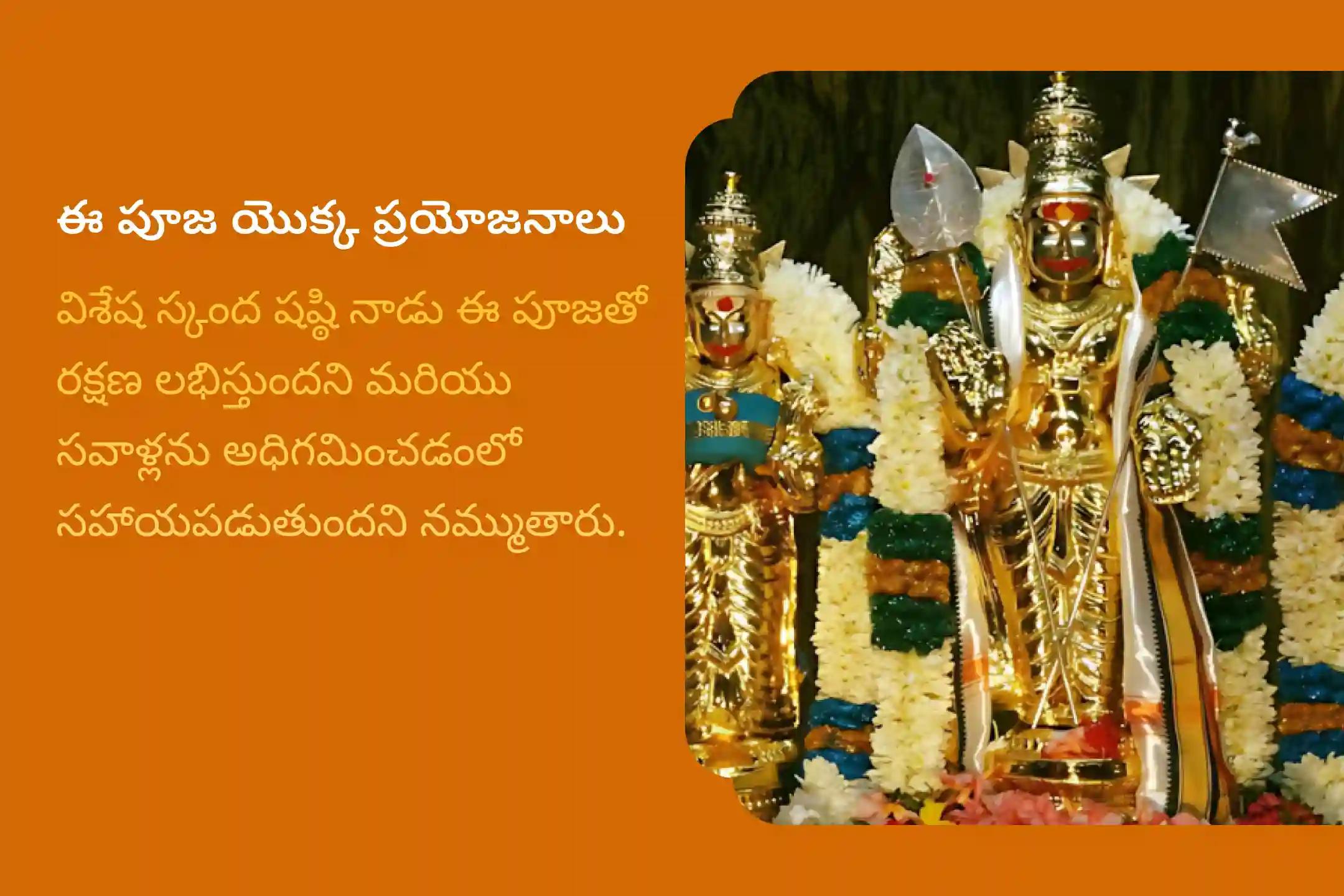 కార్తీక మాసం ప్రారంభం నుండి స్కంద షష్ఠి వరకు, 6 రోజుల ప్రత్యేక సుబ్రహ్మణ్య అష్టోత్తర అర్చన, భస్మ అర్చన మరియు శత్రు సంహార త్రిశతి హోమంలో పాల్గొని శత్రువులను ఓడించడానికి  ధైర్యం మరియు రక్షణ పొందేందుకు సుబ్రహ్మణ్య స్వామి నుండి ఆశీస్సులు పొందండి.
