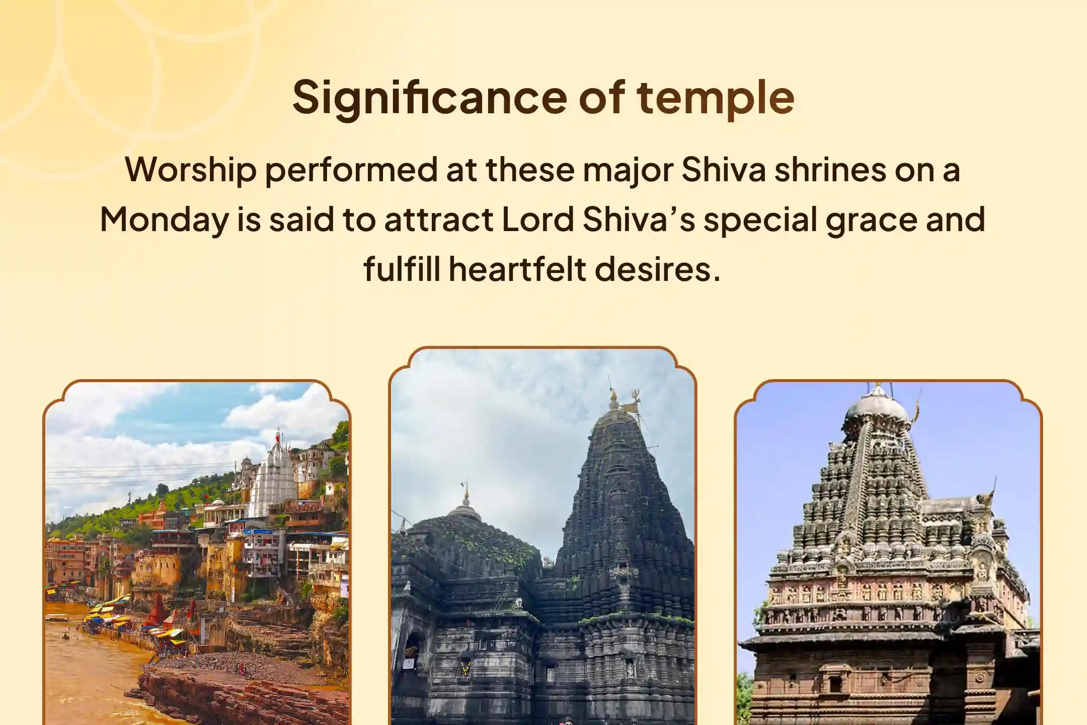 Participate in the 3 Jyotirlinga Combo Special - Trimbakeshwar, Omkareshwar, and Grishneshwar Rudrabhishek and Rudra Homam to receive Lord Shiva’s blessings for health, protection, and spiritual empowerment.