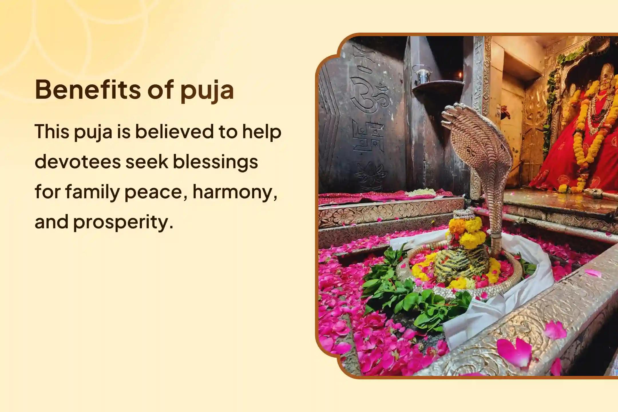 Experience the Jyotirlinga Puja for Prosperity to remove family discord and invite lasting peace and abundance.