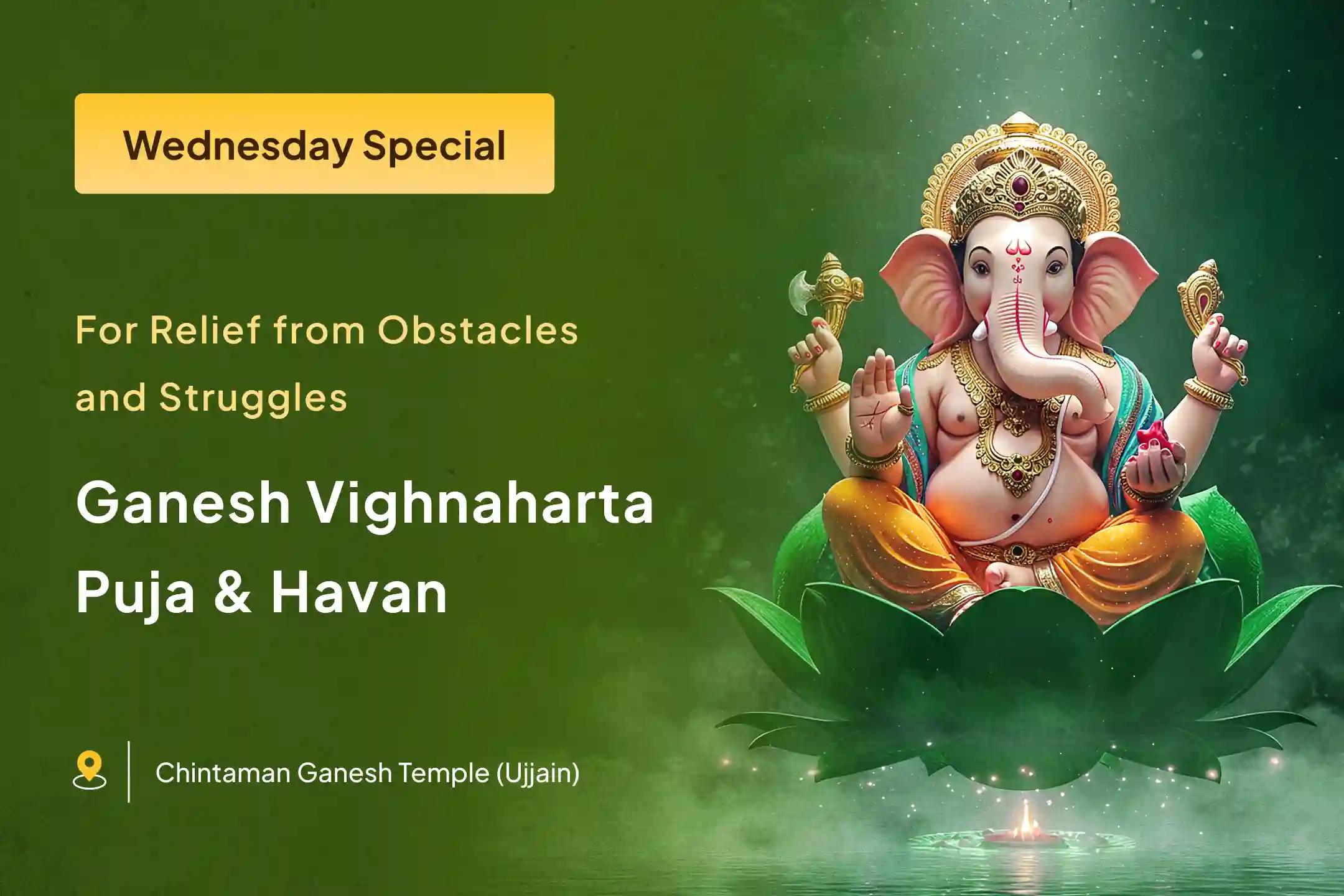 Troubles everywhere? Obstacles on every path? 🤯 Feeling helpless? 😟 Let go of your worries 🙏 Participate in this special puja and receive Lord Ganesh’s blessings to clear all hurdles from your life. ✨🚩