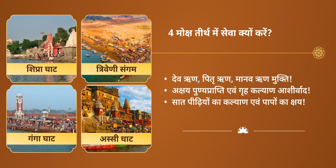 अक्षय नवमी हरिद्वार, प्रयागराज, काशी एवं उज्जैन 4 तीर्थ ब्राह्मण सेवा