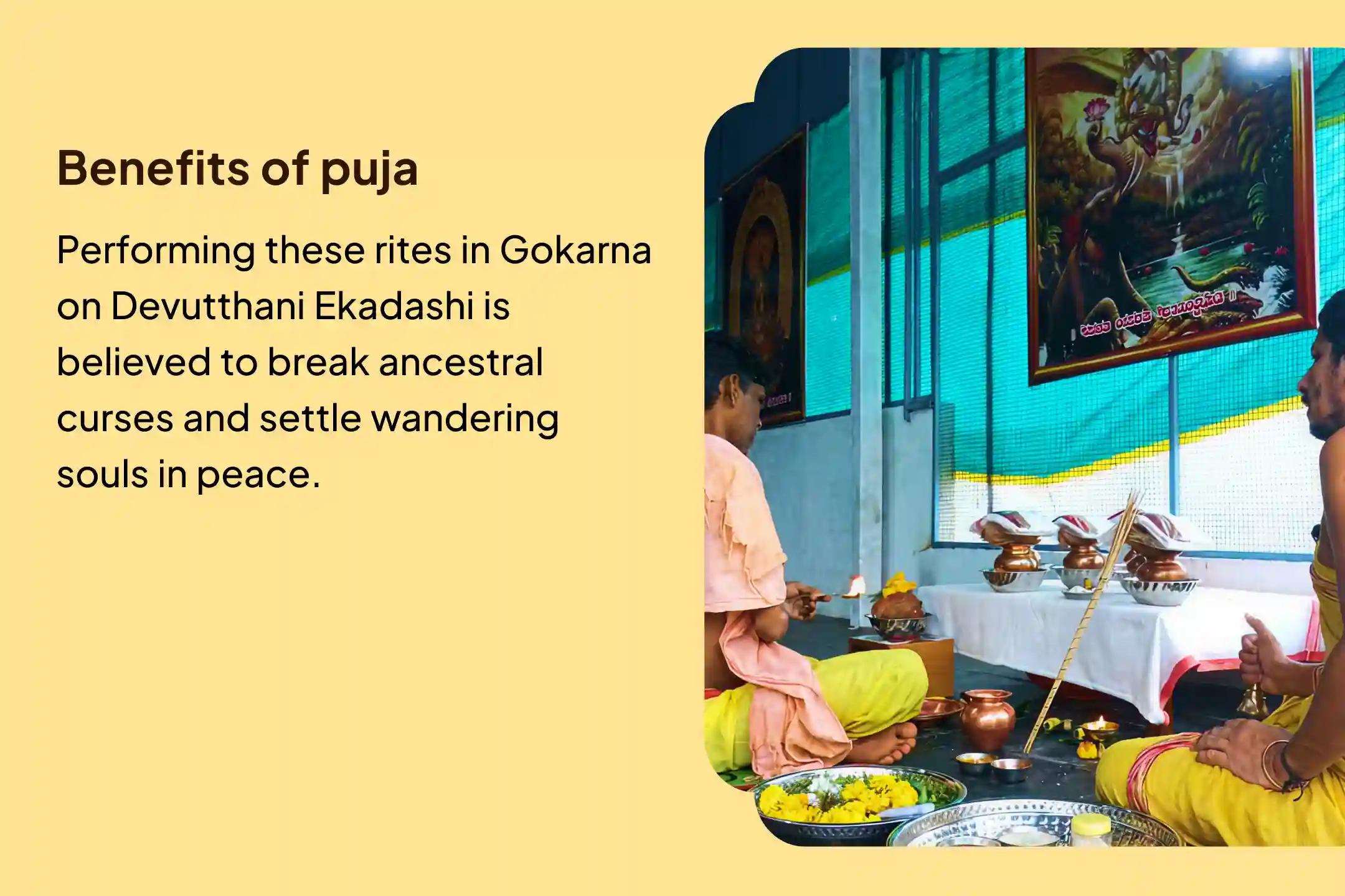 Participate in the Devutthani Ekadashi Gokarna Narayan Bali Special Narayan Bali Puja, Tripindi Shradh Puja, and Tila Homa to Seek Relief from Ancestral Curses and Bring Peace to Departed Souls