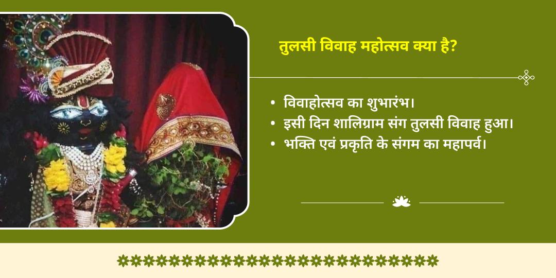 तुलसी विवाह महोत्सव शालिग्राम एवं माँ तुलसी श्रृंगार एवं पूजन