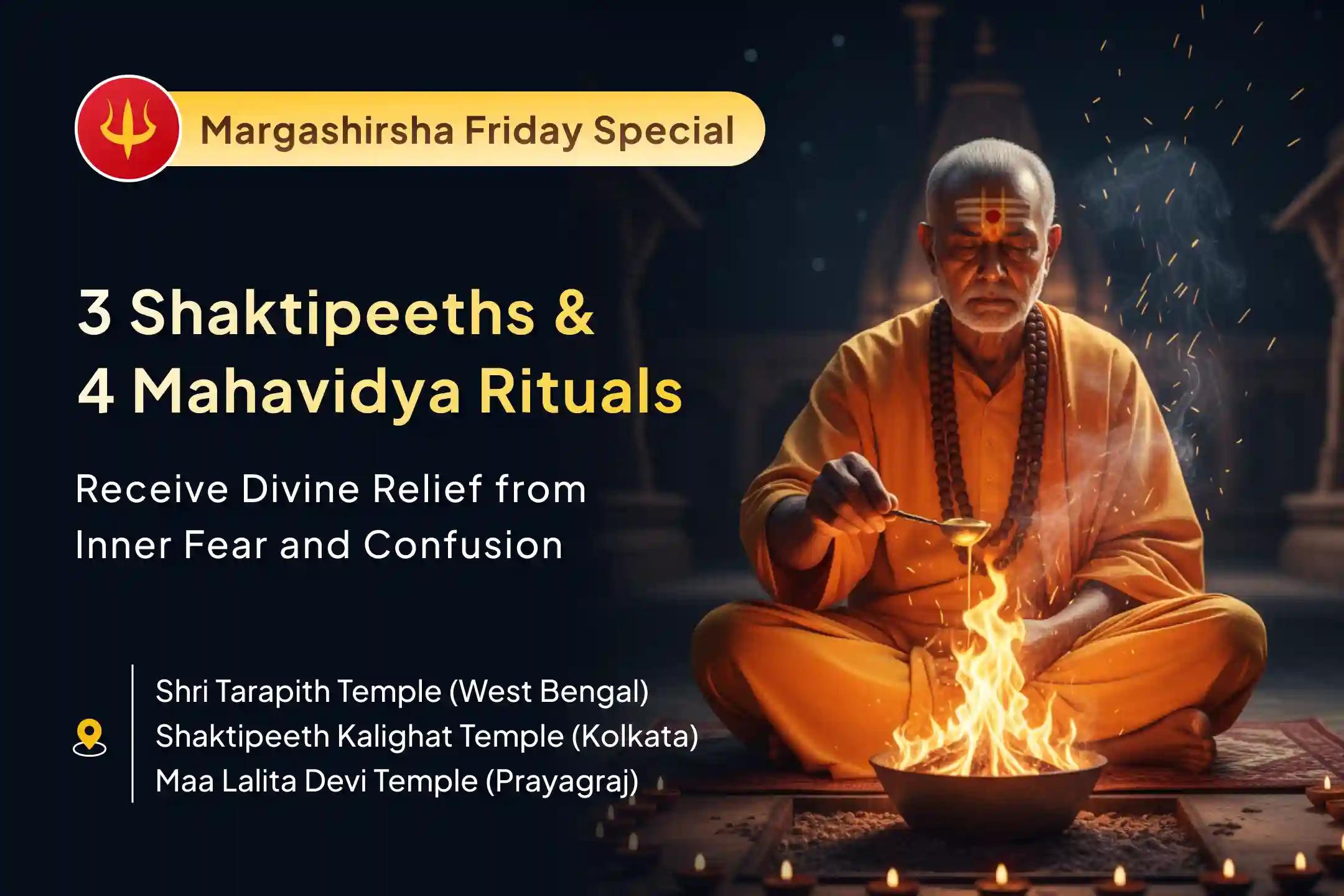 🪷 This Friday, be part of a rare Mahapuja across three sacred Shaktipeeths and receive the divine blessing of clarity and inner peace