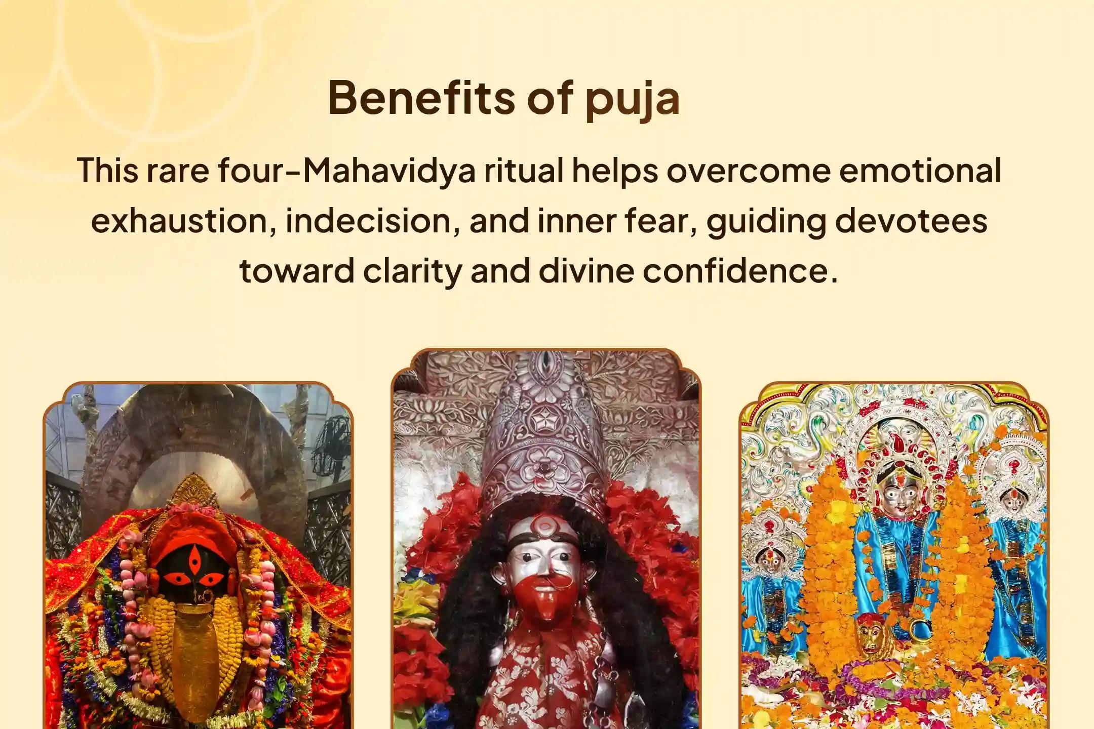 🪷 This Friday, be part of a rare Mahapuja across three sacred Shaktipeeths and receive the divine blessing of clarity and inner peace