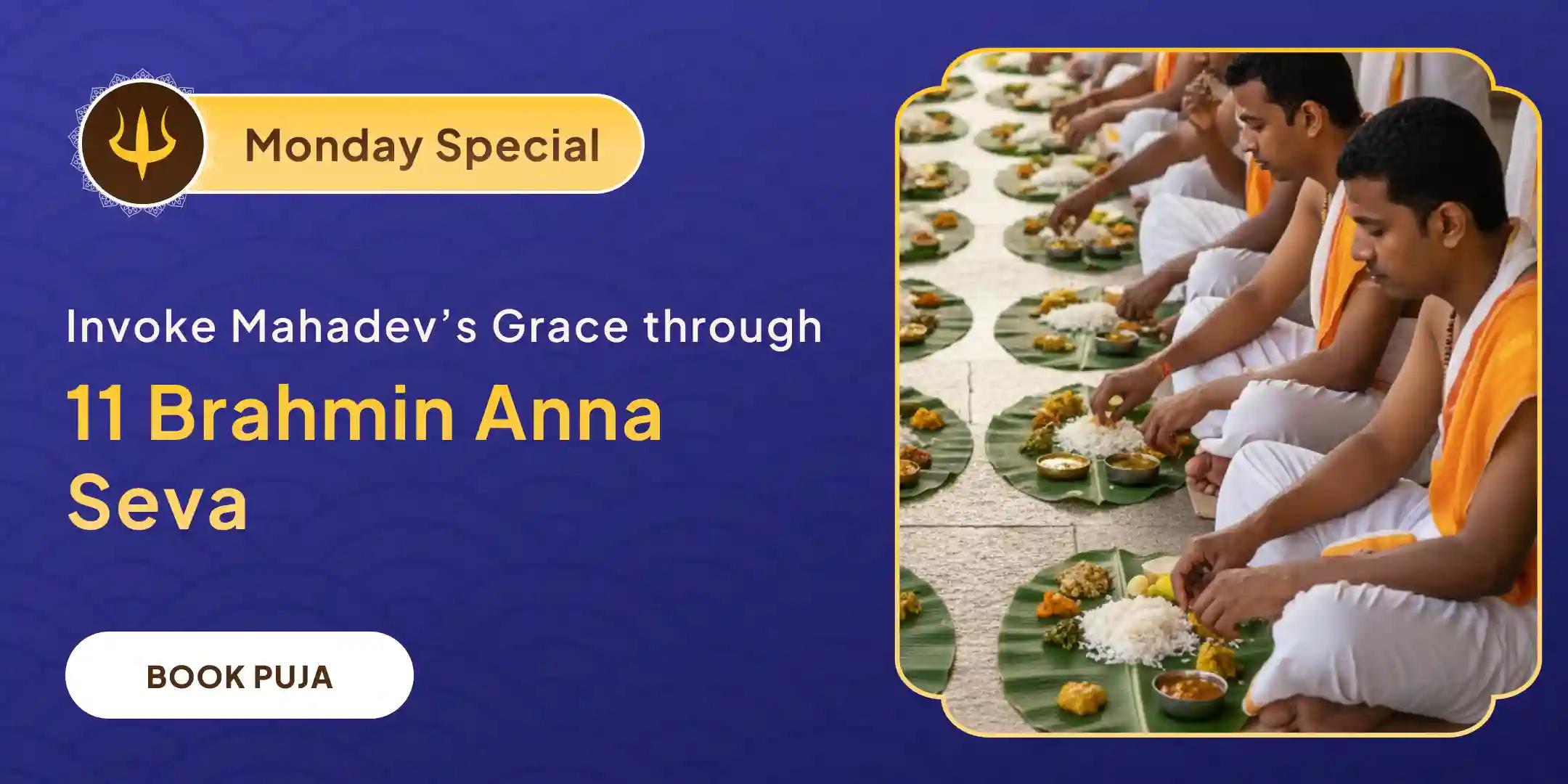 Trimbakeshwar Rudrabhishek and 11 Brahmin Anna Seva