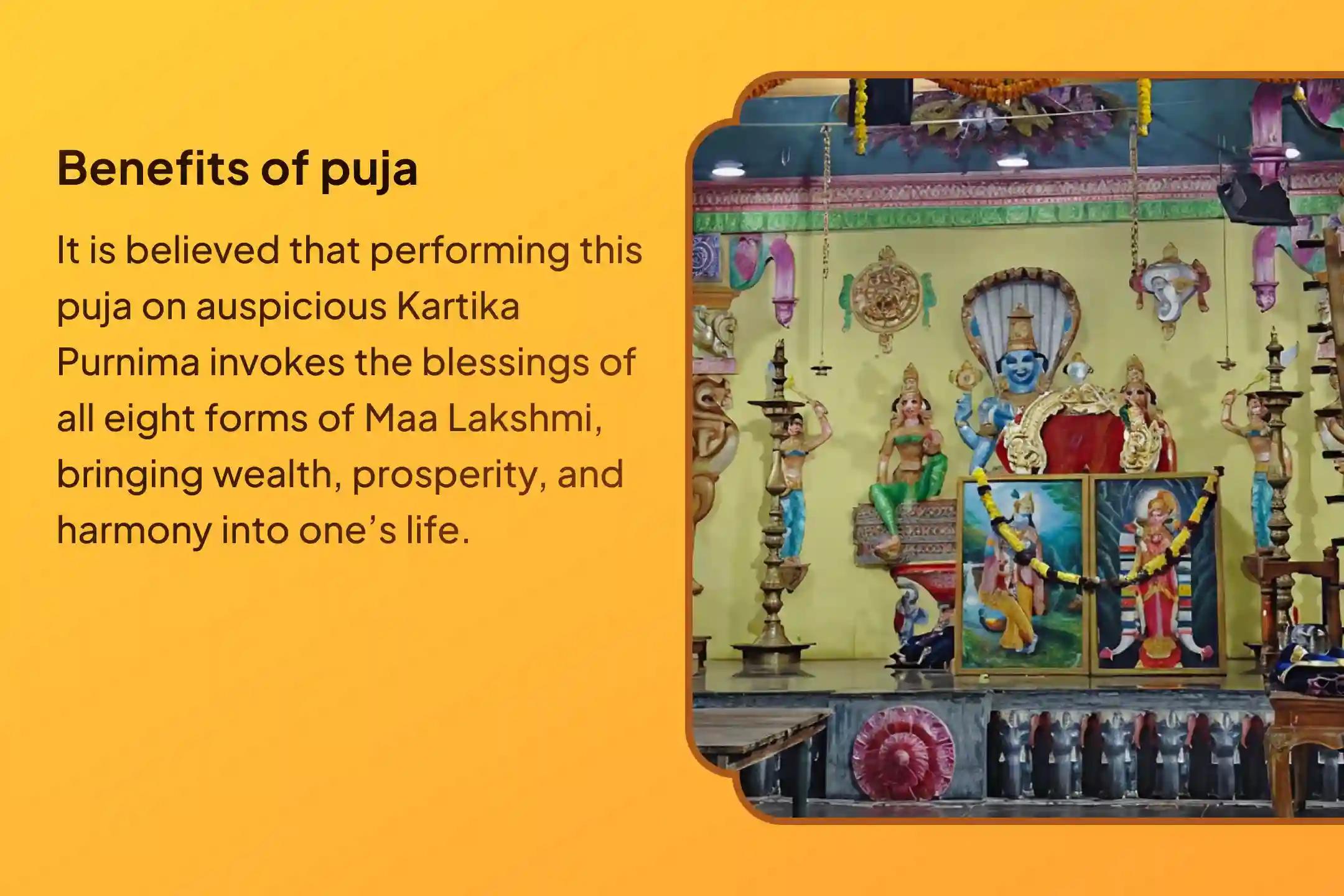 Participate in the Biggest Pournami of the year, Ashtalakshmi Wealth Special and Ashtalakshmi Homam to worship 8 forms of Lakshmi for prosperity and wealth.