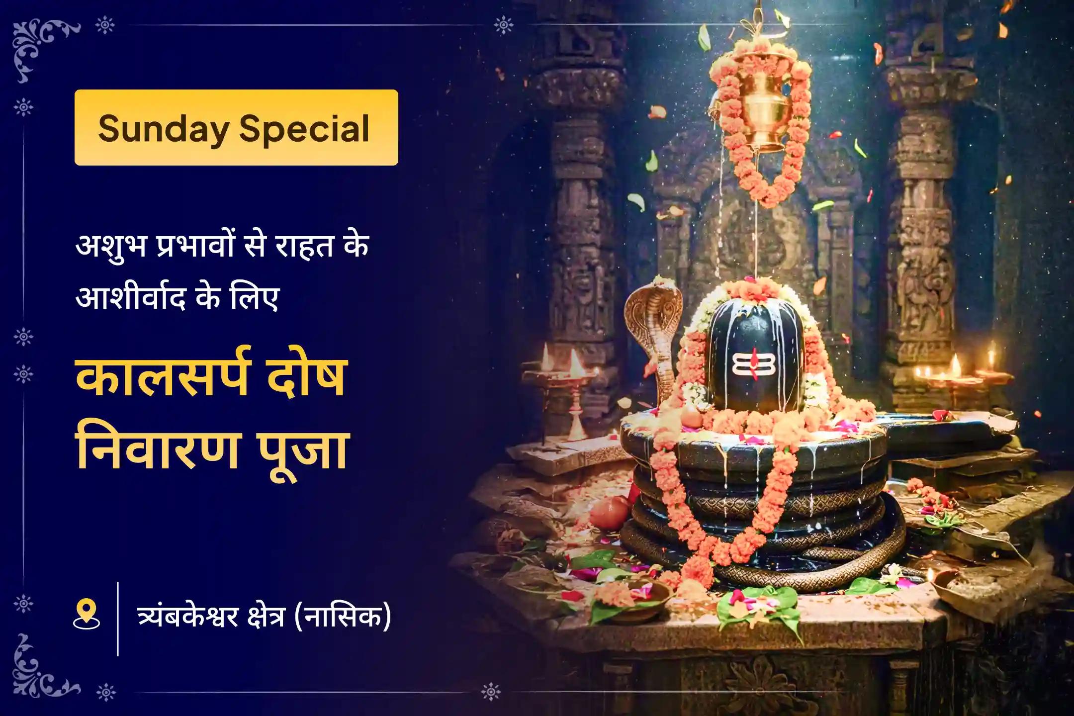 🕉️ इस रविवार काल सर्प दोष से निपटने के लिए ✨ - पवित्र त्र्यंबकेश्वर रुद्राभिषेक 🔱 के माध्यम से नाग श्राप के प्रभाव को कम करने का अवसर 🙏