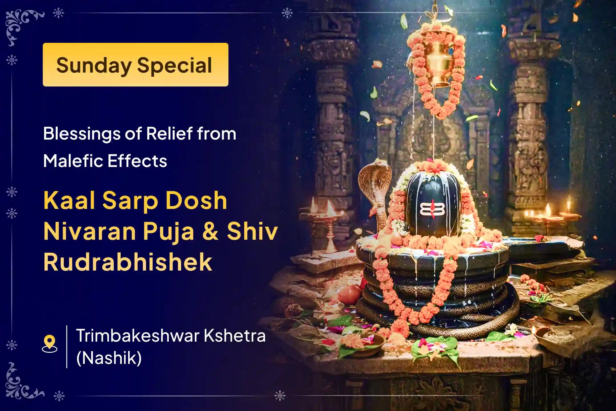 🕉️ Overcome the Grip of Kaal Sarp Dosha this Sunday - Attain Freedom from Naga Curses through the Sacred Trimbakeshwar Rudrabhishek