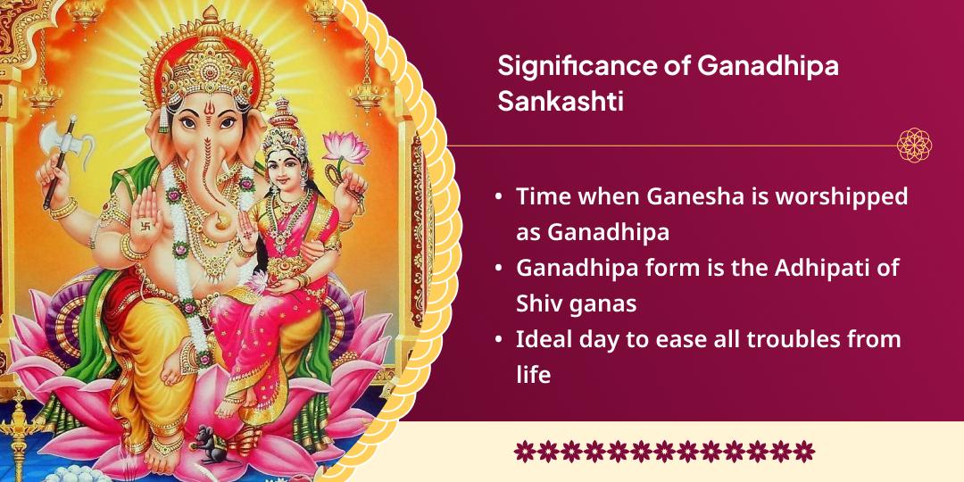 Ganadhipa Sankashti Vighnaharta Shri Chandi Cha Ganpati Chadhava