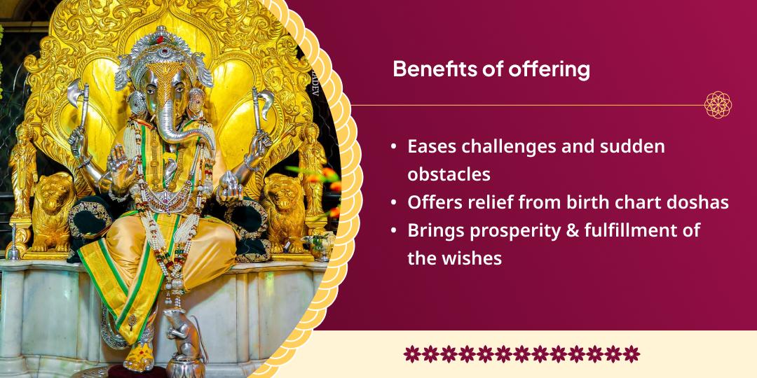 Ganadhipa Sankashti Vighnaharta Shri Chandi Cha Ganpati Chadhava