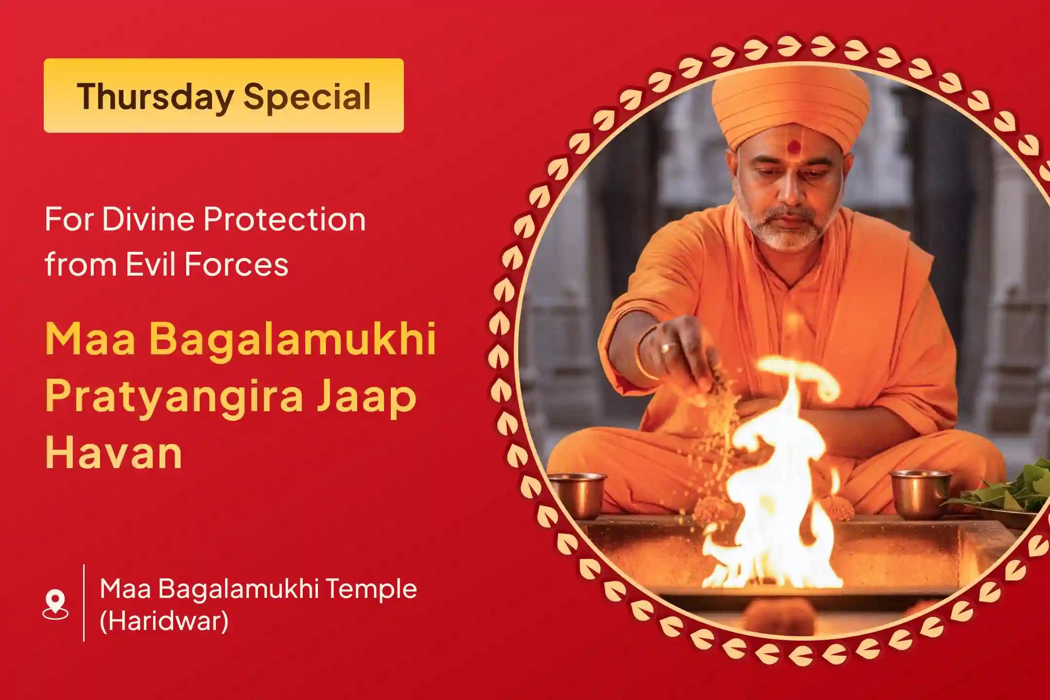 Receive unshakable courage and blessings for growth through the grand Mahavidya ritual of 1,25,000 Beej Mantra chants, believed to protect from negative and harmful energies.