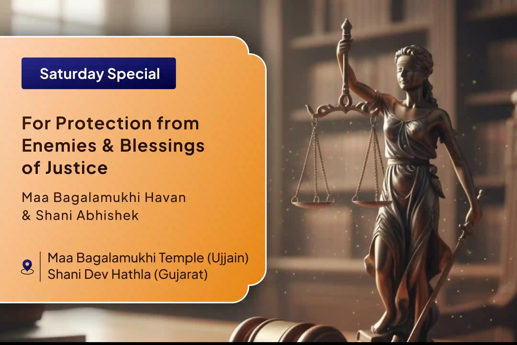 ⚖️ Seek the blessings of Maa Bagalamukhi and Lord Shani for victory over enemies and support in legal matters 🙏🔱