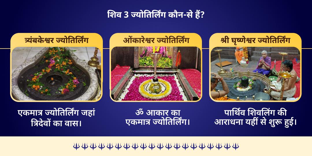 काल भैरव जयंती शिव 3 ज्योतिर्लिंग एवं भैरव 3 मंदिर चढ़ावा