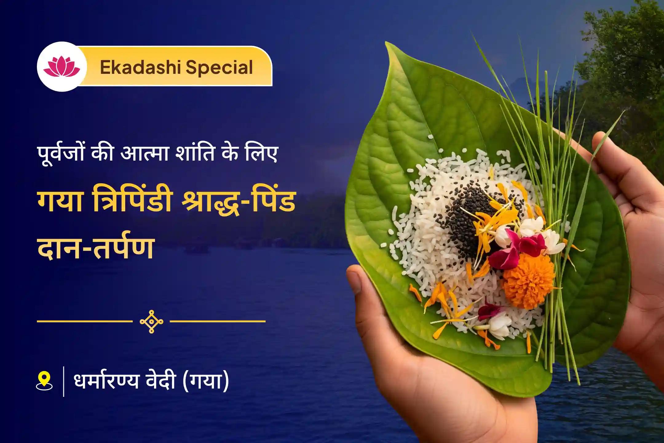 📿 क्या लगता है कि जीवन में सब कुछ ठहर सा गया है? इस एकादशी पर, पितृ अनुष्ठानों के लिए पवित्र गया तीर्थ में होने वाले विशेष अनुष्ठान में शामिल होकर अपने पूर्वजों की आत्मा को शांति और उनका दिव्य आशीर्वाद पाएं।