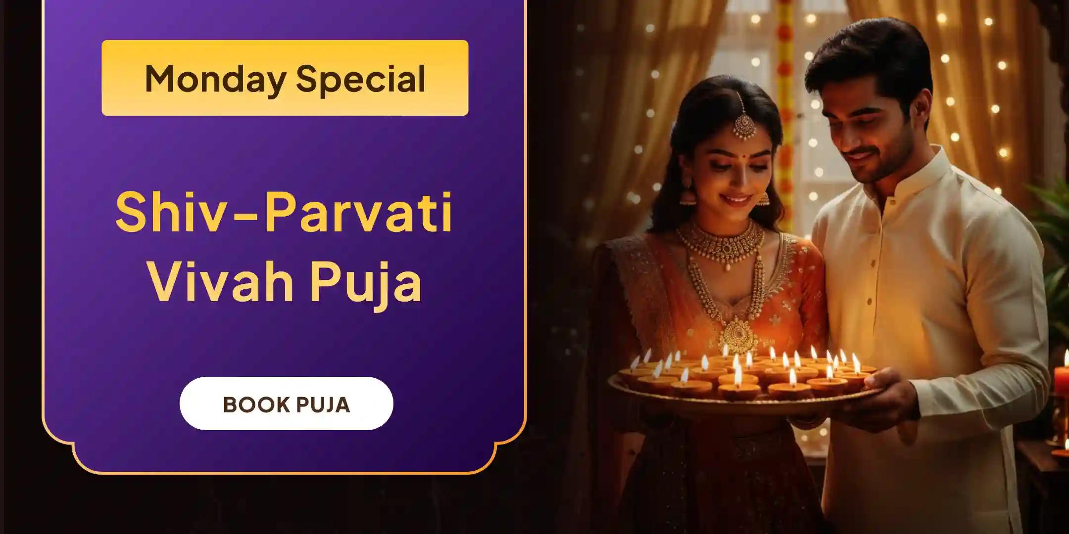 Triyuginarayan Shiv–Parvati Vivah Pujan & Ardhanarishwara Abhishek