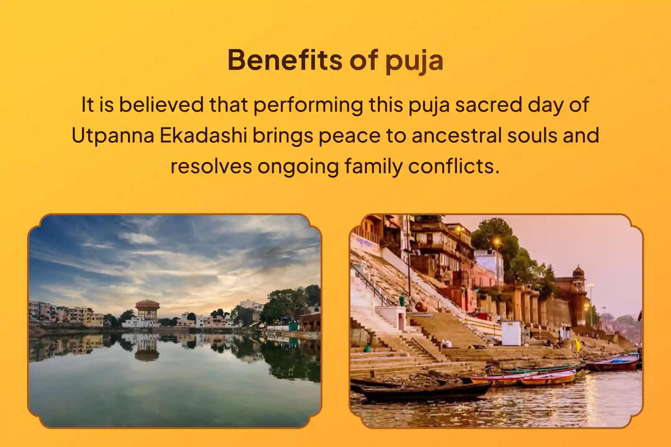 Perform the Ekadashi Pitru Shanti Kashi Special Pitru Dosh Shanti Mahapuja and Kashi Ganga Aarti for the Peace of Ancestors' Souls and Resolving Family Disputes.