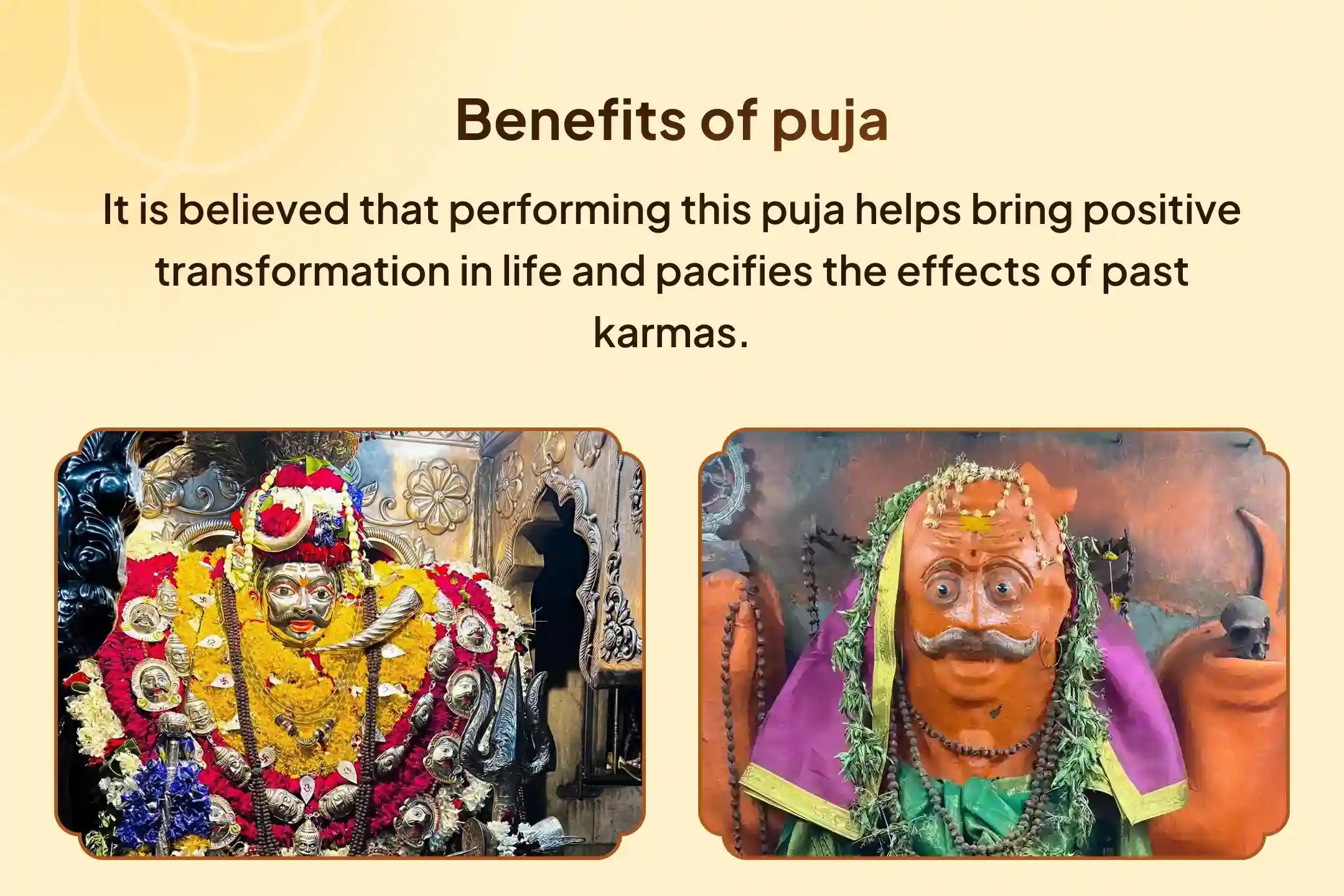 🔱 This Kaal Bhairav Jayanti, be a part of the 4 Prahar Kaal Bhairav Puja taking place in Kashi and receive divine protection from unseen obstacles 🕉️