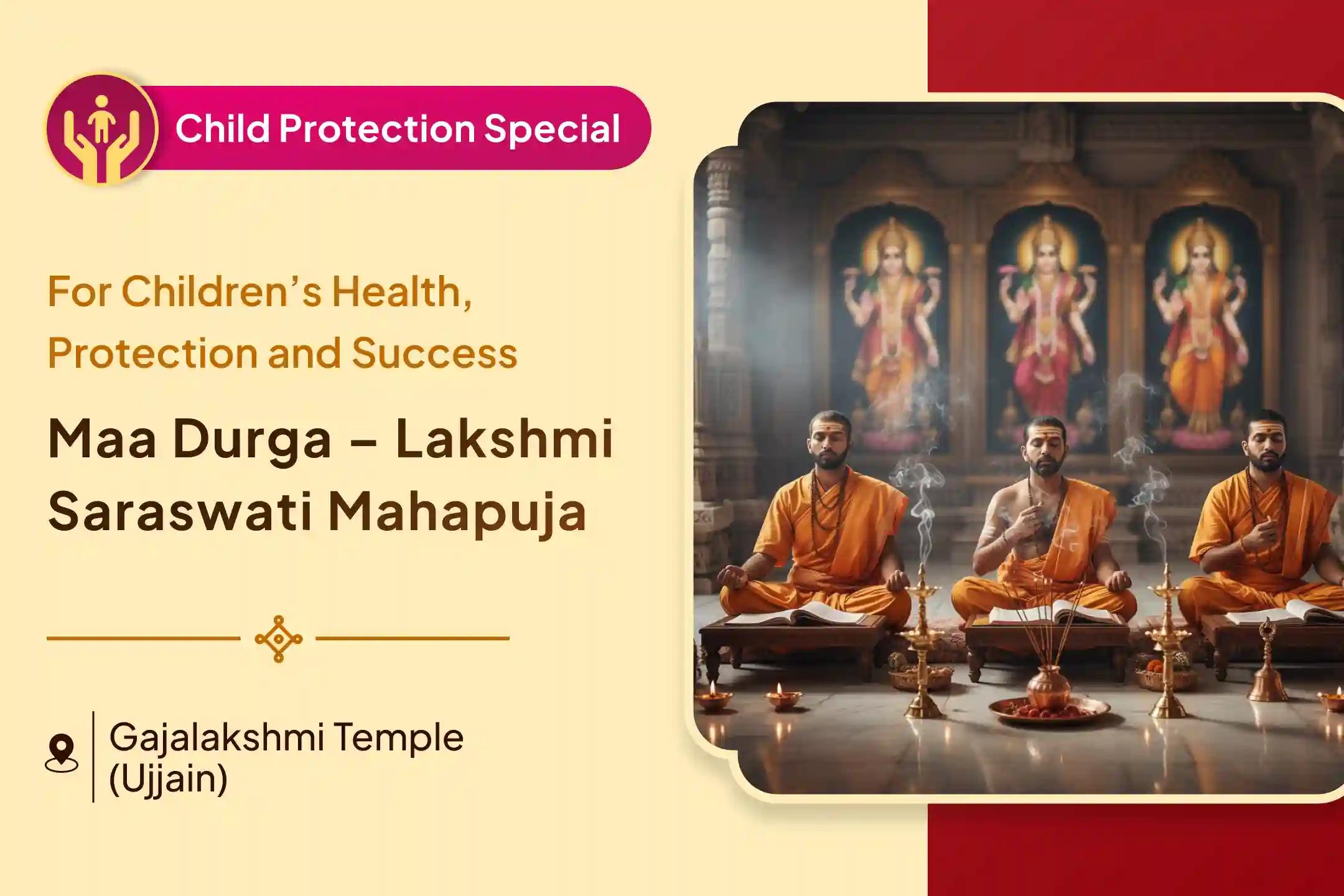 🙏 Are you worried about the unseen struggles or negative influences affecting your child? The divine power of the Tridevi provides a complete shield of protection and success