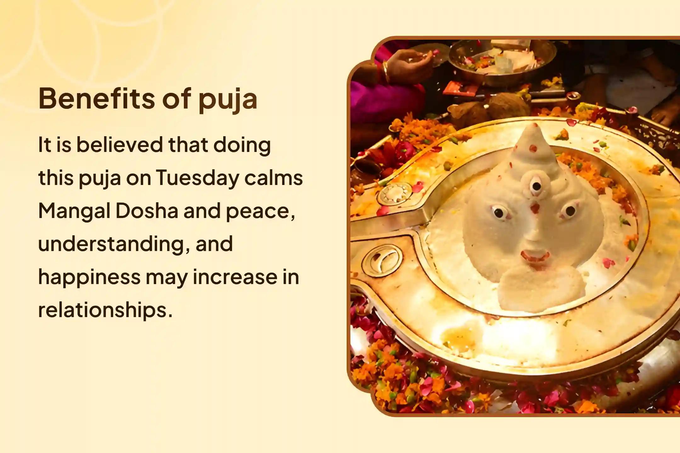 🔱 Is Manglik Dosha creating hurdles in your relationship's path? Get the divine blessing of Mangal Dev with this Manglik Dosha Shanti Puja this Tuesday 🔱