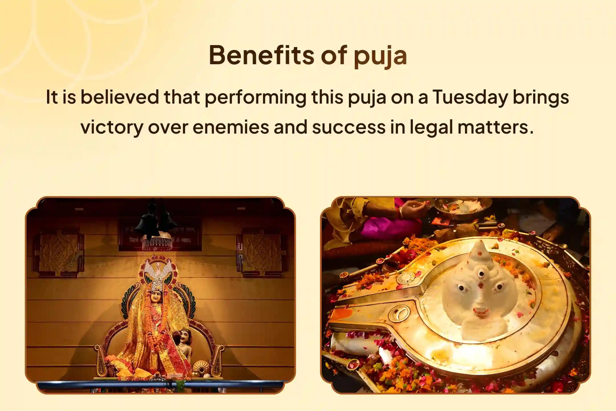 ✨ A special Anushthan of Maa Bagalamukhi this Tuesday and Lord Mangal to protect against Mangal Dosha and get relief from negativity 🔥