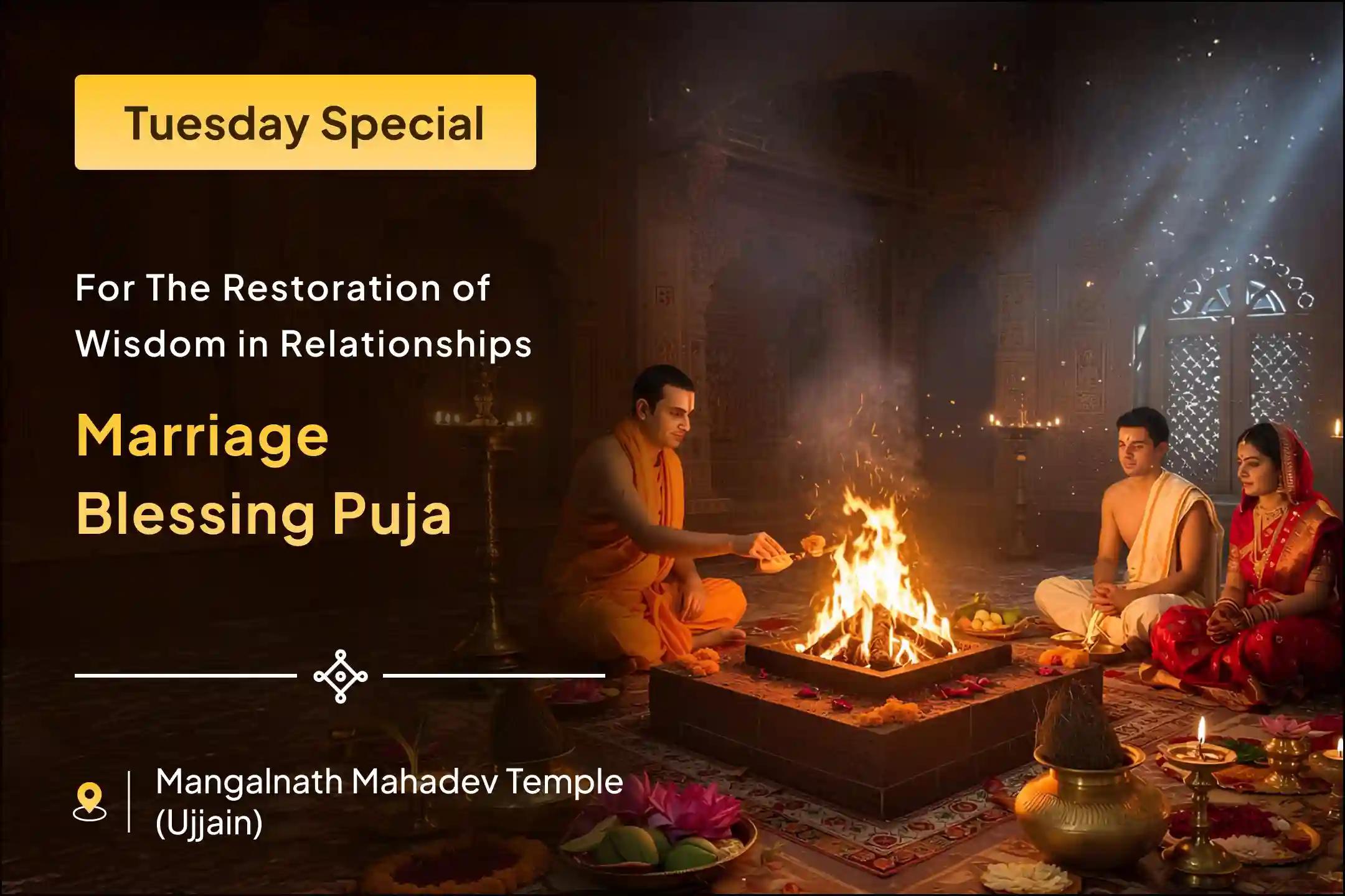 💫🙏 Join the Marriage Blessing Puja to remove delays in marriage and receive divine blessings for harmony, timely union, and an ideal life partner. 💍🕉️