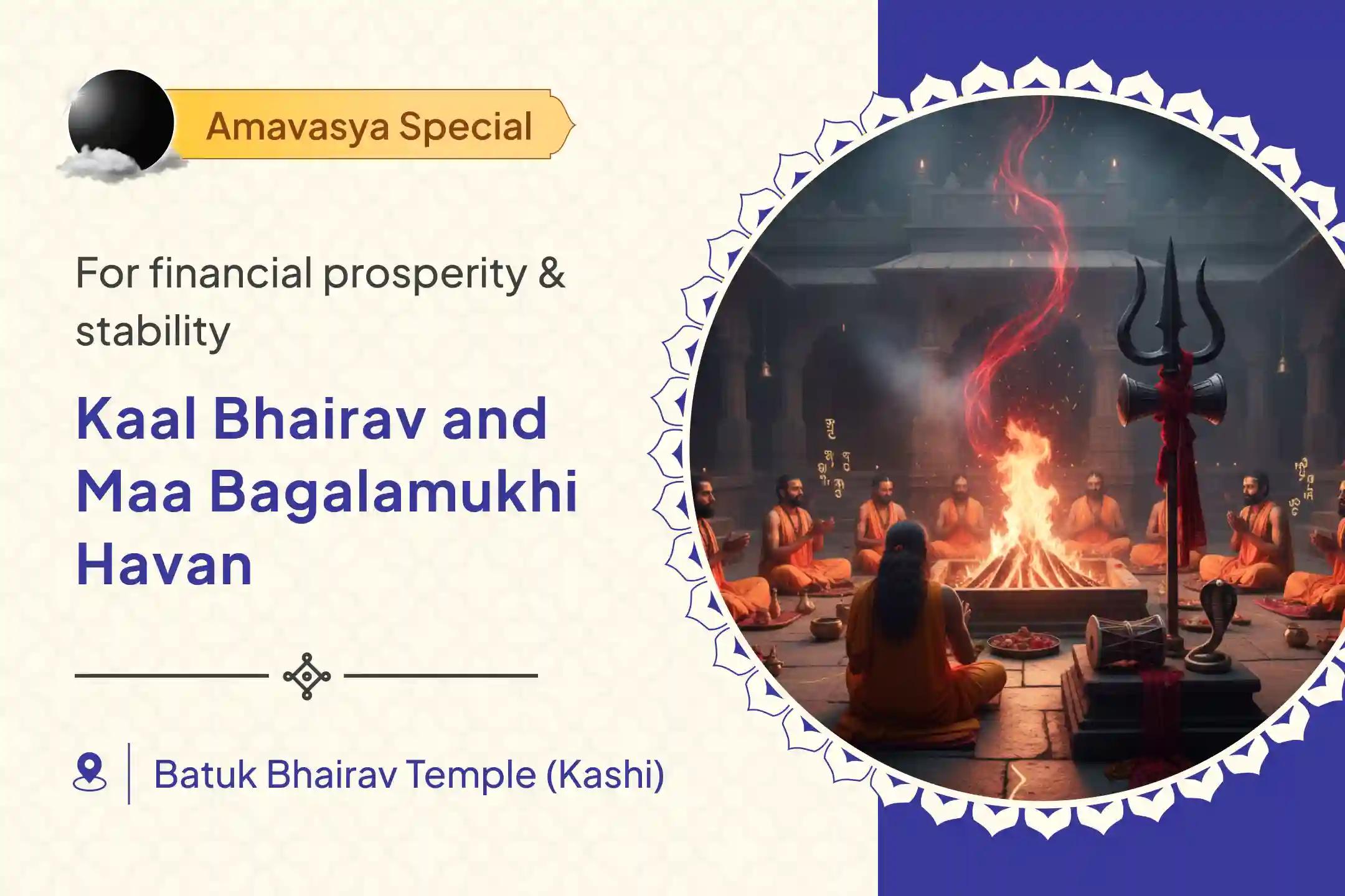 🔱✨Participate in the Bhairav Special Nazar Removal Havan with Kaal Bhairav Raksha Kavach Tantrokta Yagya and Nav Chandi Havan on this Amavasya to repel Nazar Dosha and negative energy.🕯️🧿