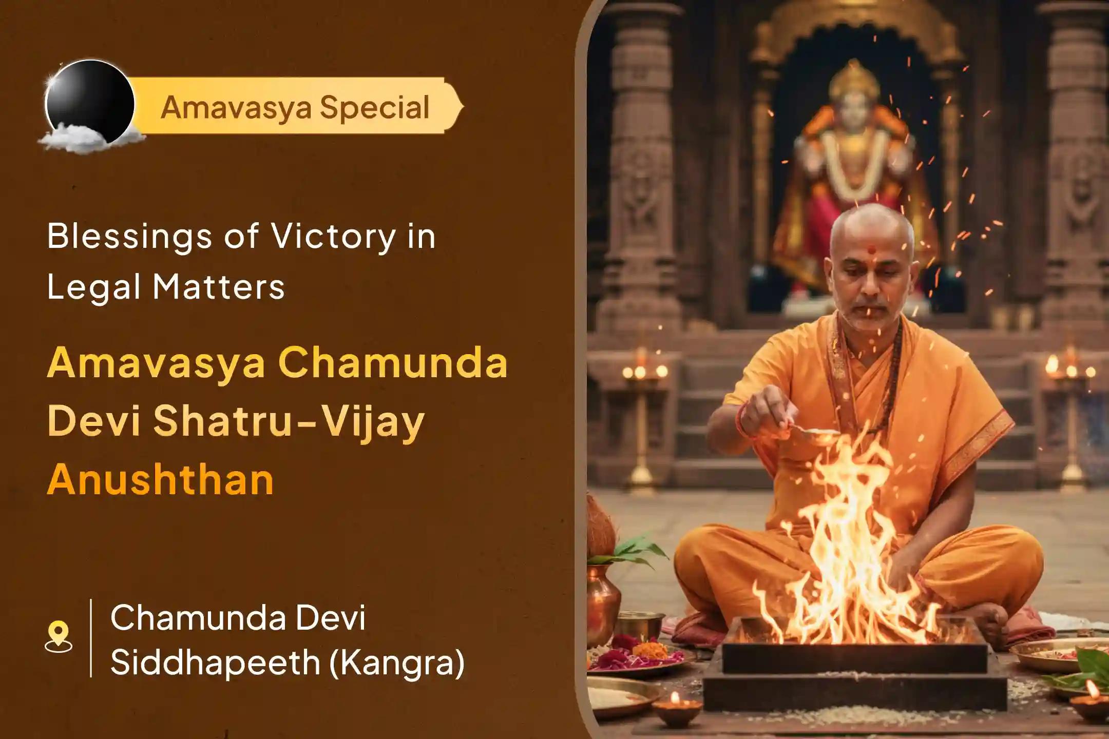  On this powerful Amavasya, the fierce grace of Maa Chamunda Devi cuts through all darkness to grant you swift and complete victory.
